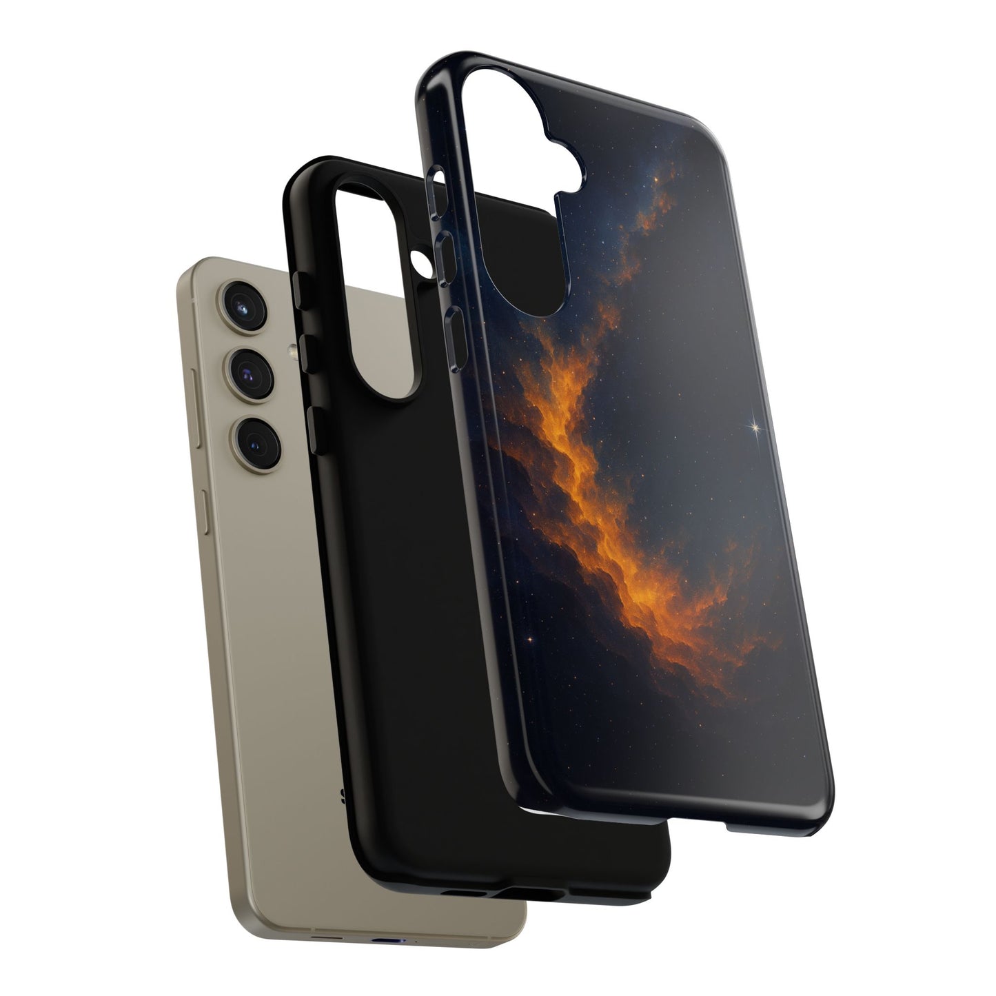 Stellar Flame – Cosmic Nebula Art Phone Case