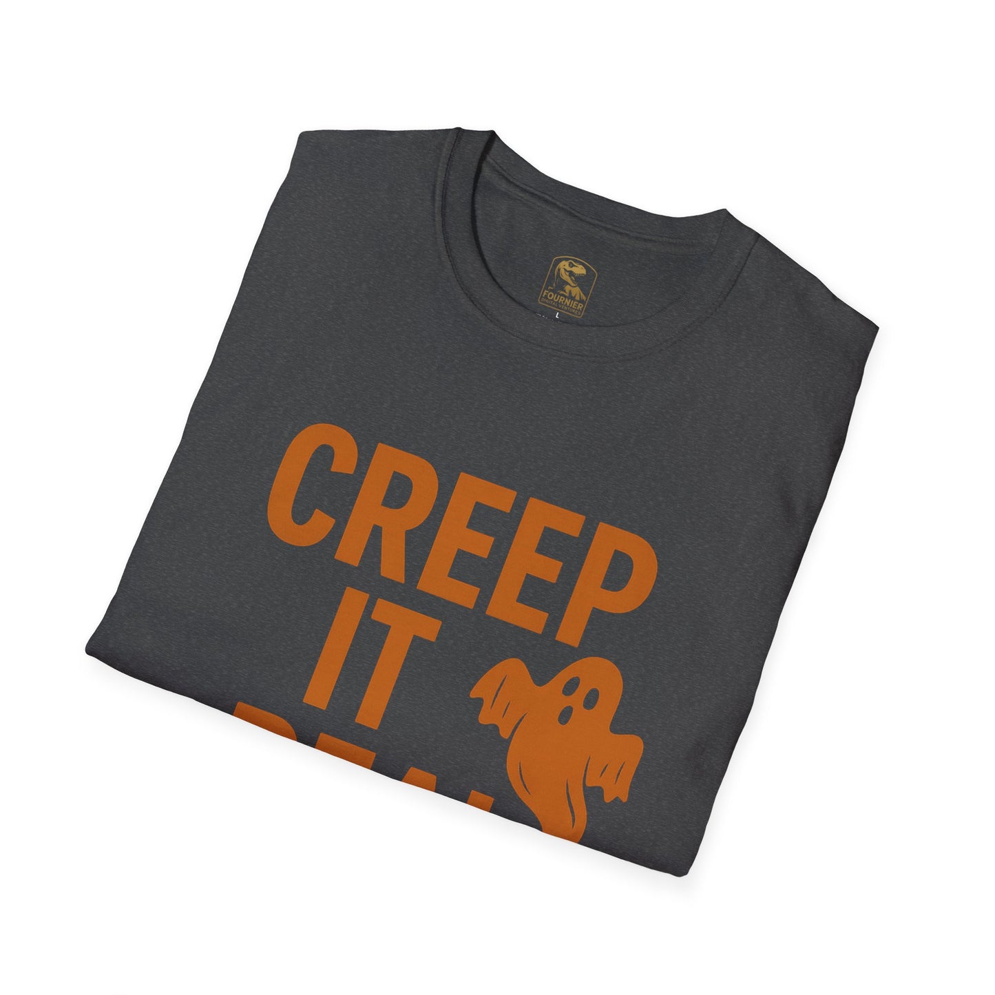 Halloween Graphic Tee, Creep It Real Shirt for Ghost Lovers, Unisex Casual T-Shirt, Funny October Apparel, Spirit Halloween Gift