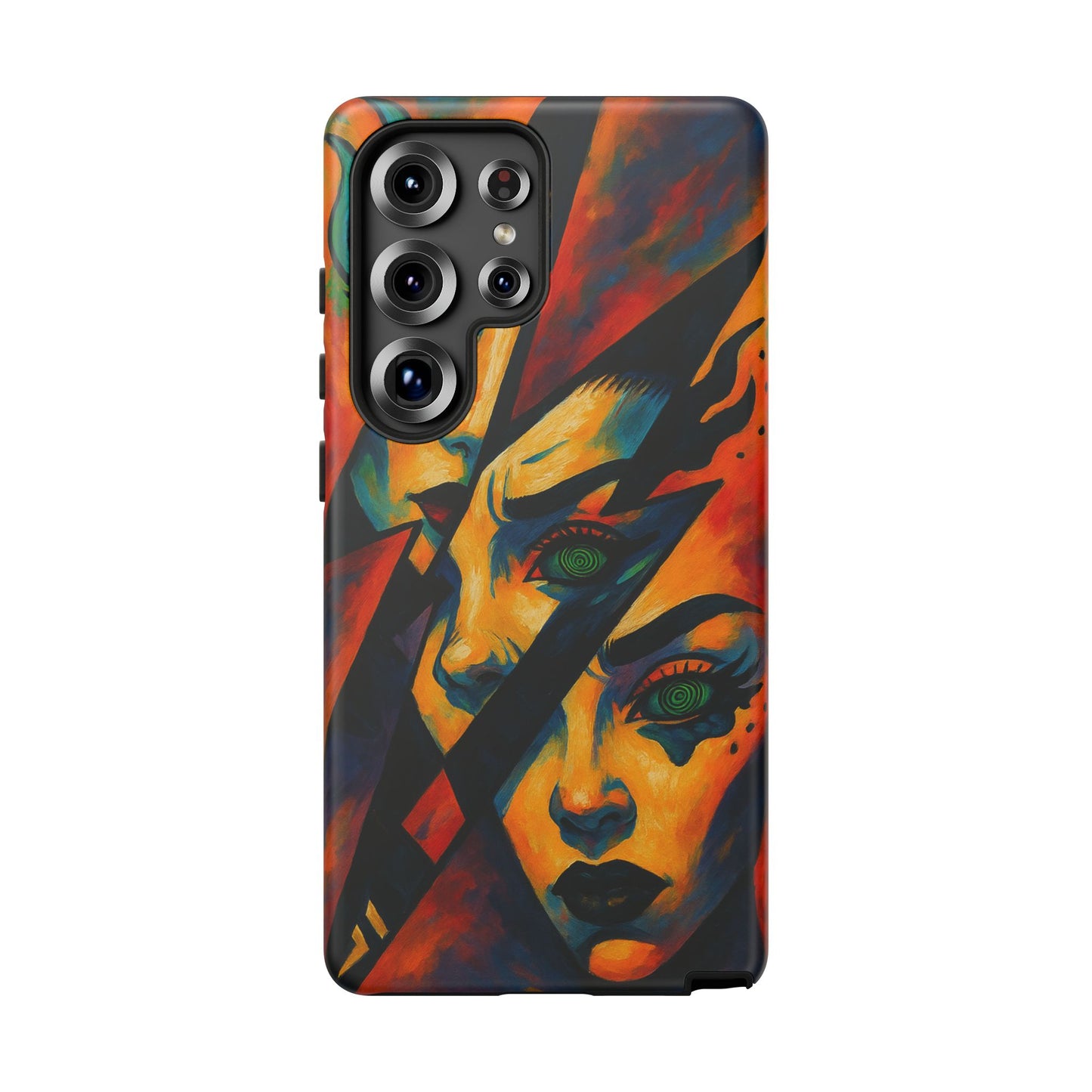 Vibrant Phone Case with Edgy Art, Tough Cases for Trendsetters, Unique Gift for Art Lovers, Colorful Phone Accessory, Protection and Style