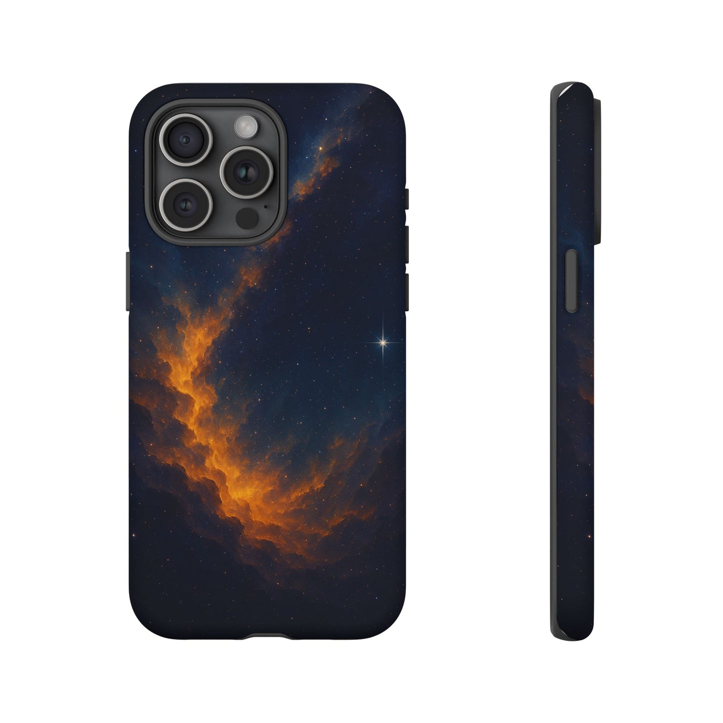 Stellar Flame – Cosmic Nebula Art Phone Case