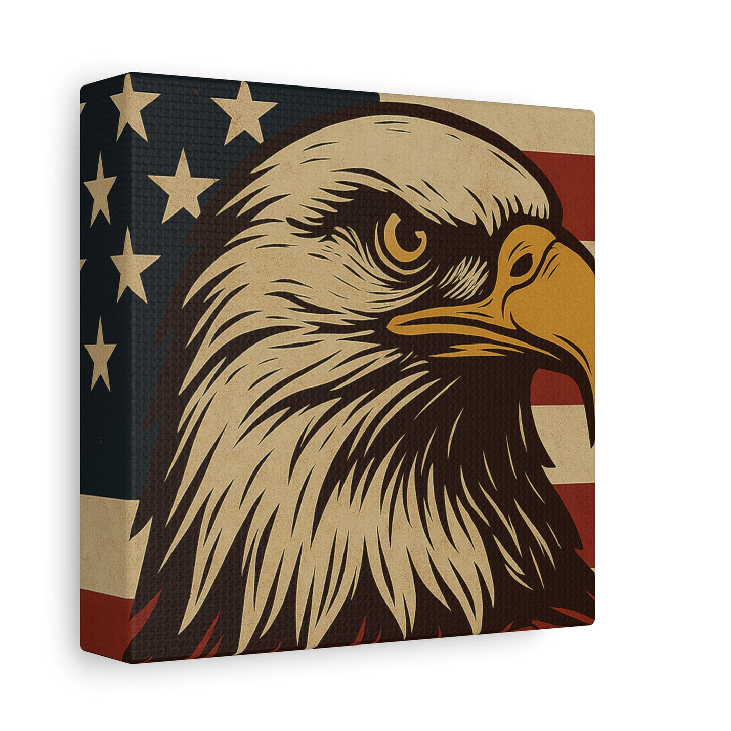American Pride – Bald Eagle Canvas Art