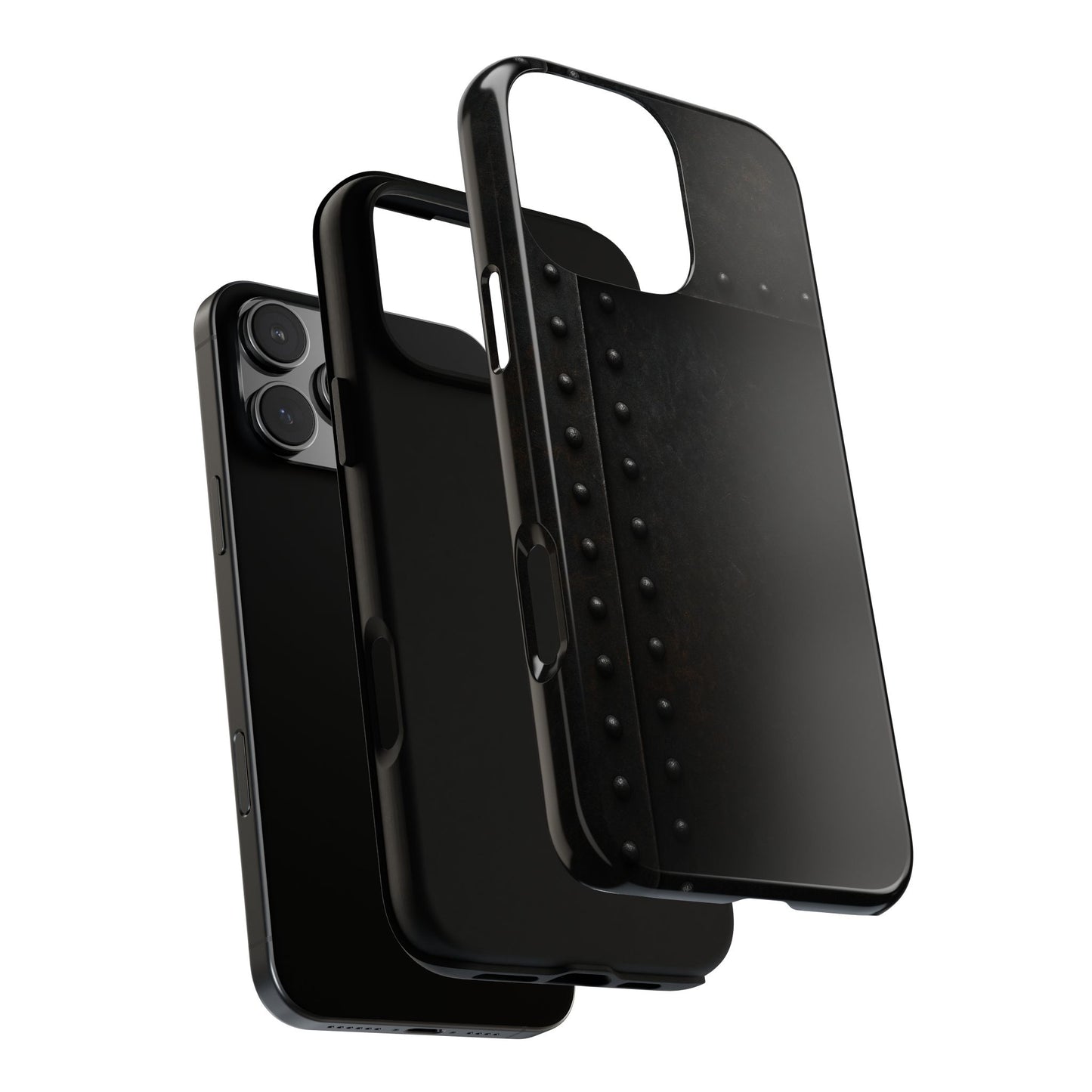 Steel & Smoke – Riveted Shadows Phone Case