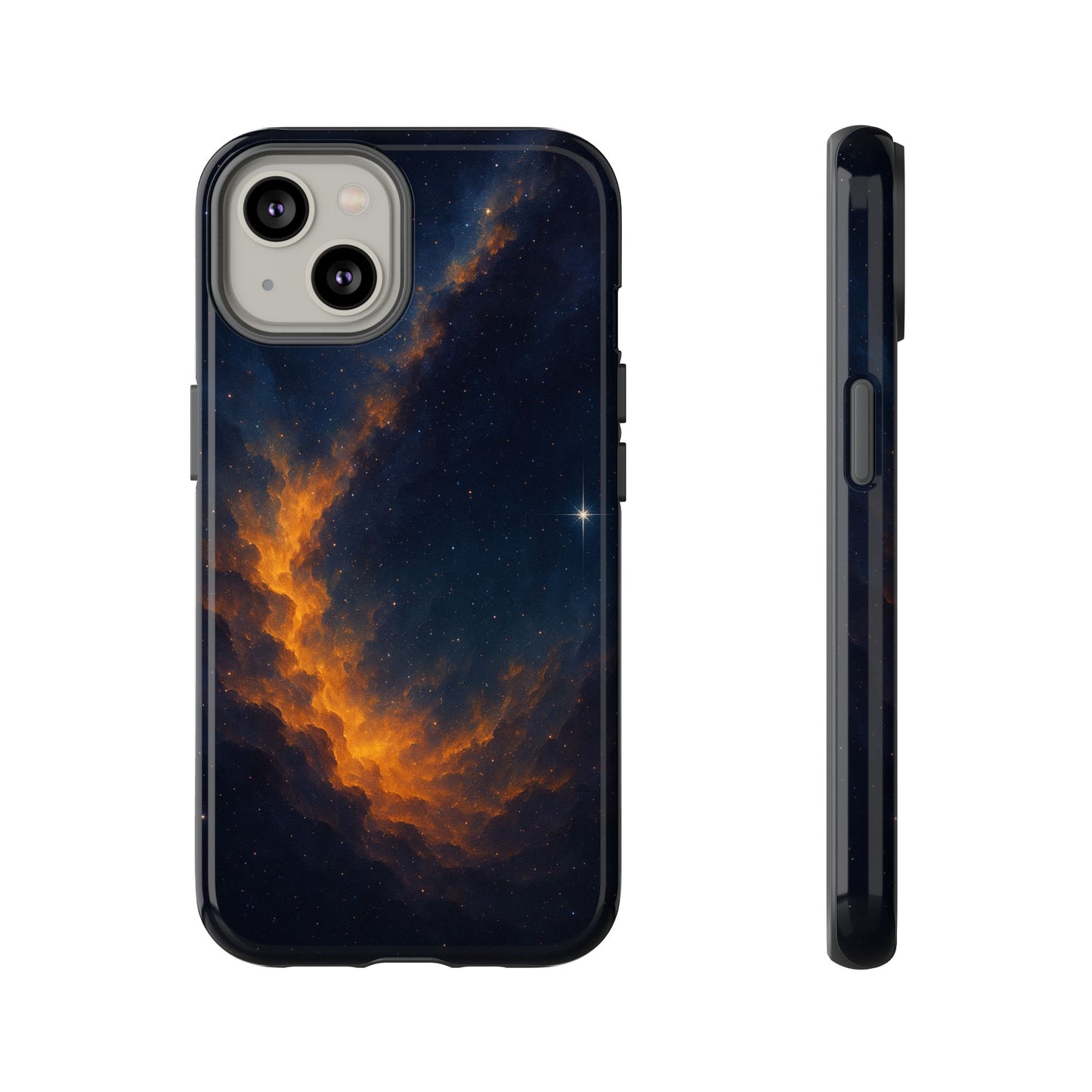 Stellar Flame – Cosmic Nebula Art Phone Case