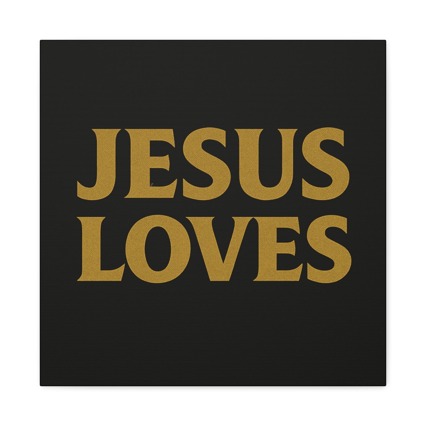 Jesus Loves Canvas Wall Art, Inspirational Home Decor, Faith-Based Gift for Christians, Religious Wall Decor