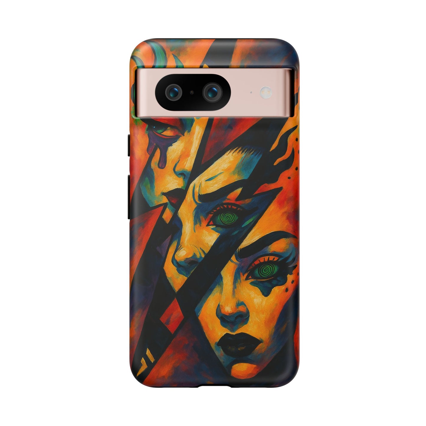 Vibrant Phone Case with Edgy Art, Tough Cases for Trendsetters, Unique Gift for Art Lovers, Colorful Phone Accessory, Protection and Style