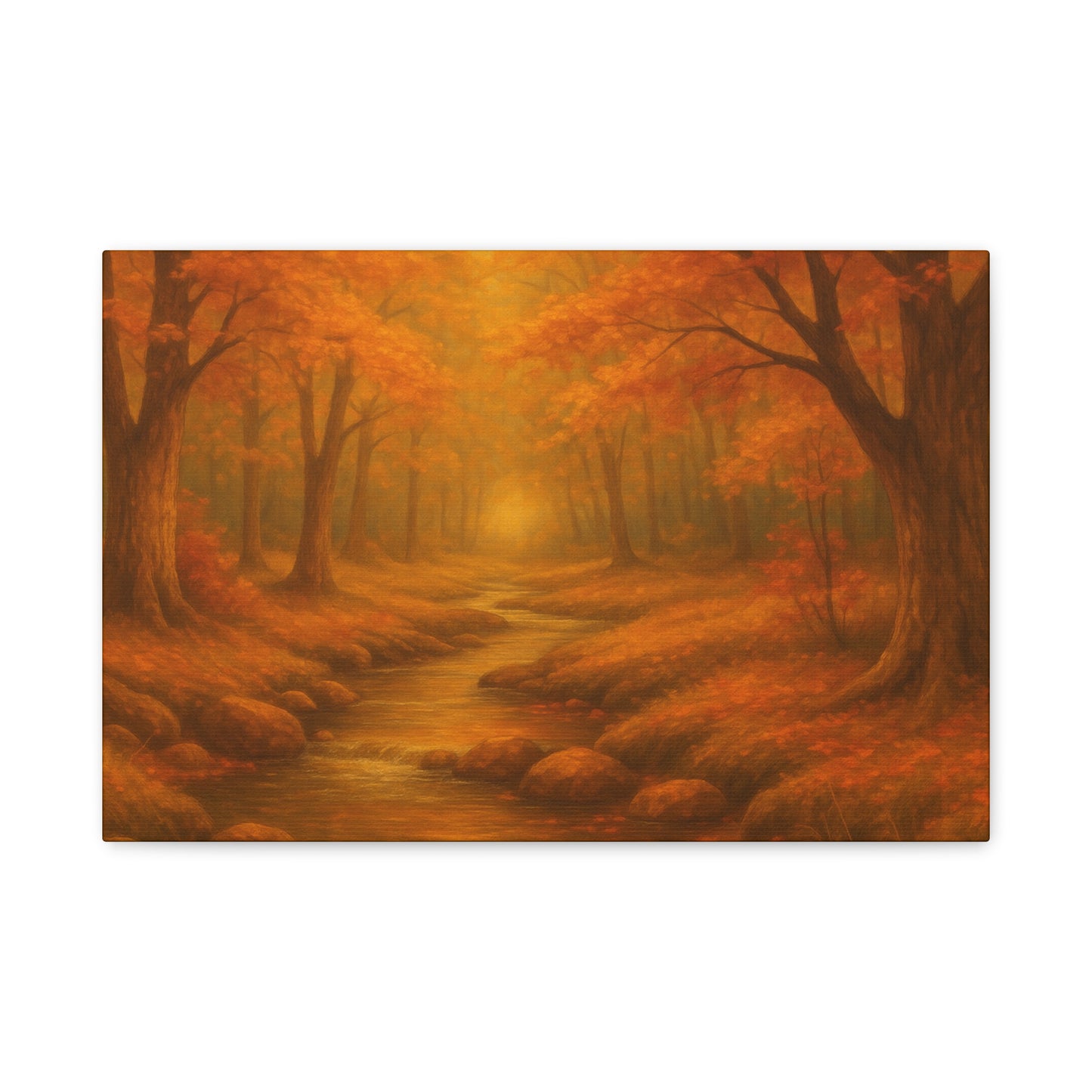 Autumn Landscape Canvas Print, Cozy Home Decor, Fall Wall Art, Nature Inspired Gift, Thanksgiving Decoration