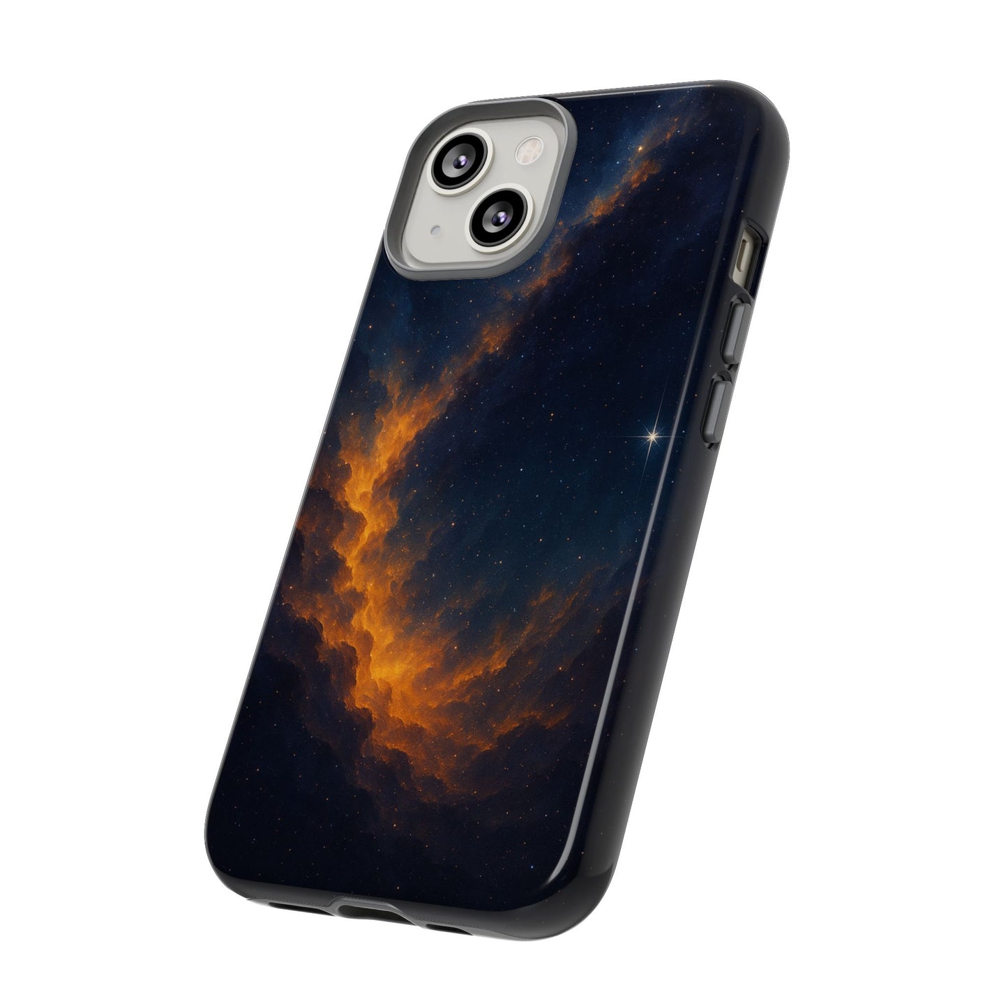 Stellar Flame – Cosmic Nebula Art Phone Case