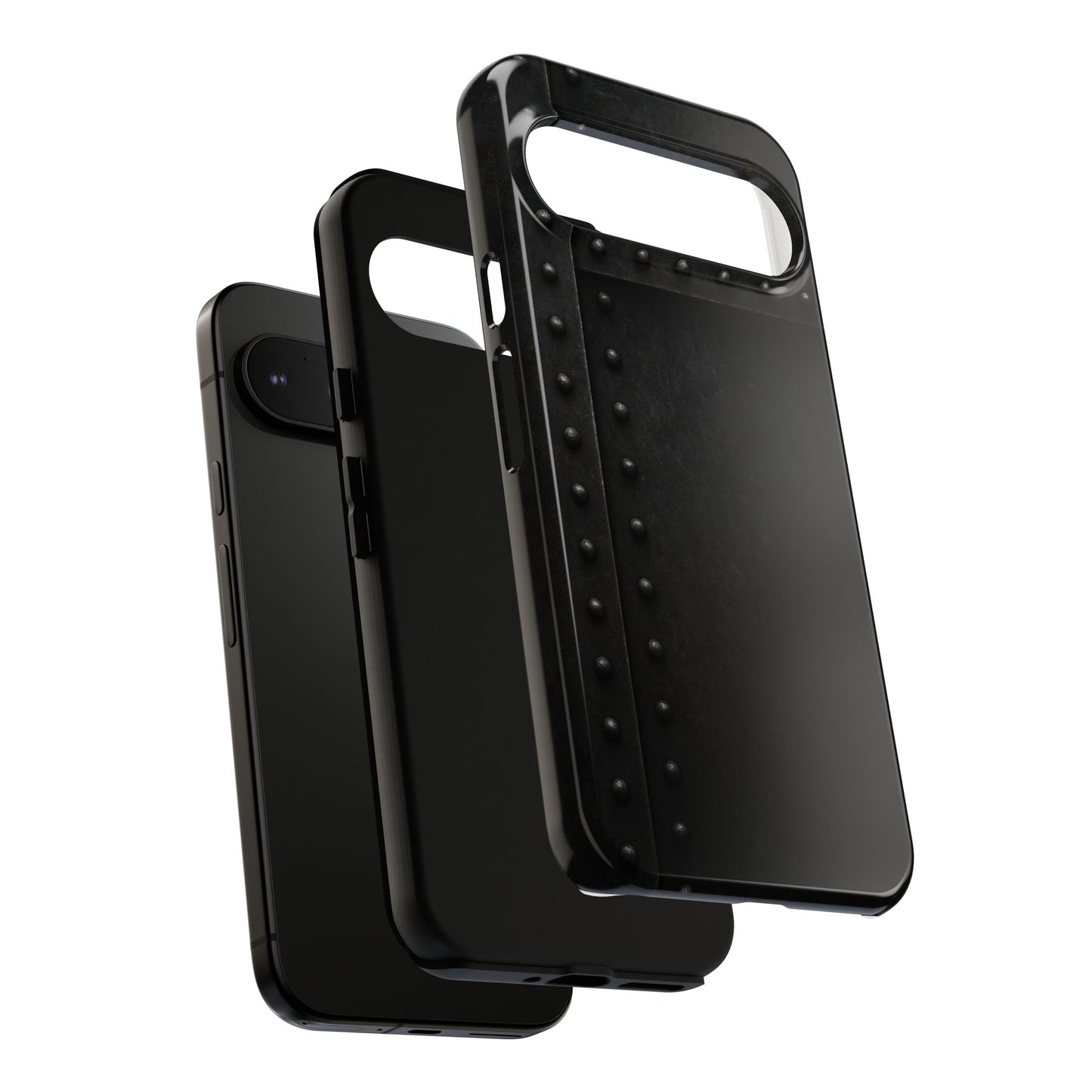 Steel & Smoke – Riveted Shadows Phone Case