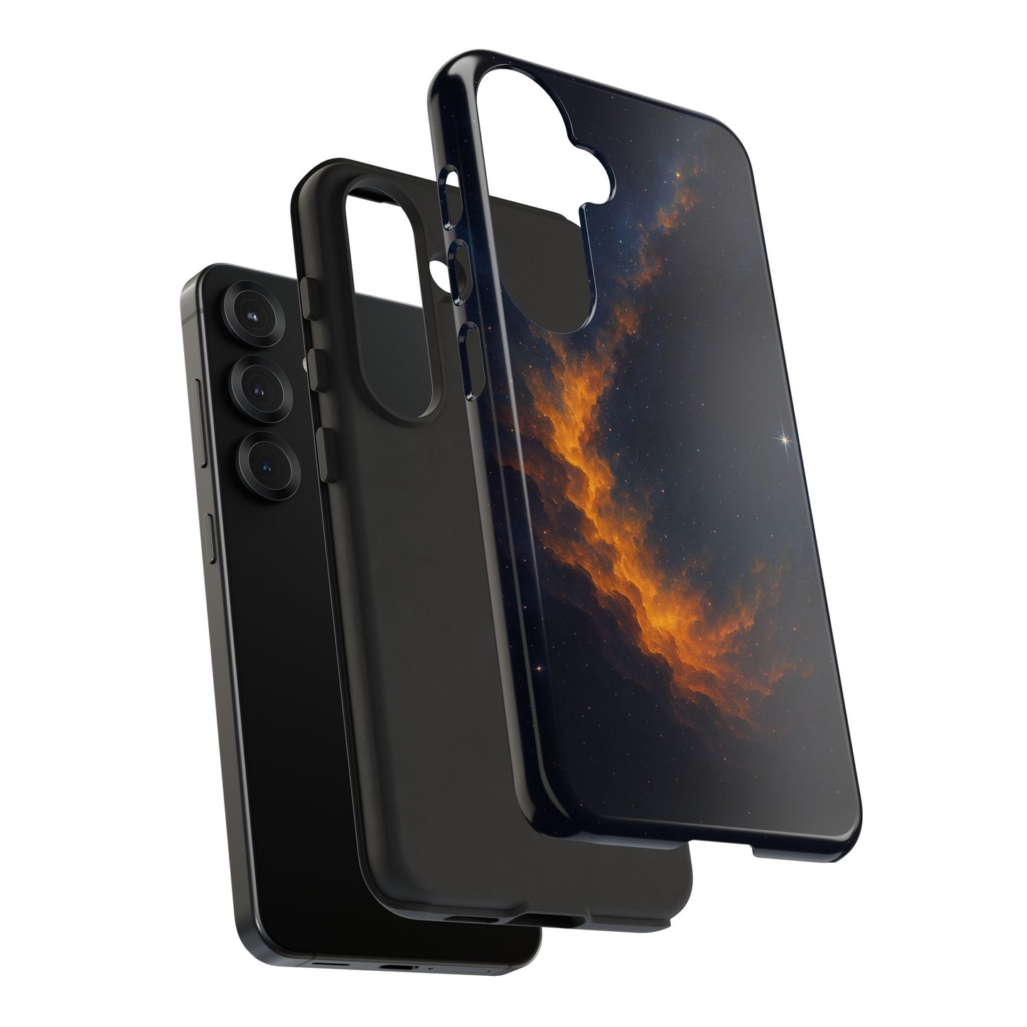 Stellar Flame – Cosmic Nebula Art Phone Case
