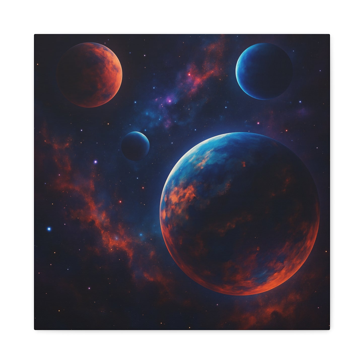 Cosmic Wall Art, Galaxy Canvas, Space Decor, Home Decoration, Astronomical Print, Nebula Artwork, Starry Wall Hanging