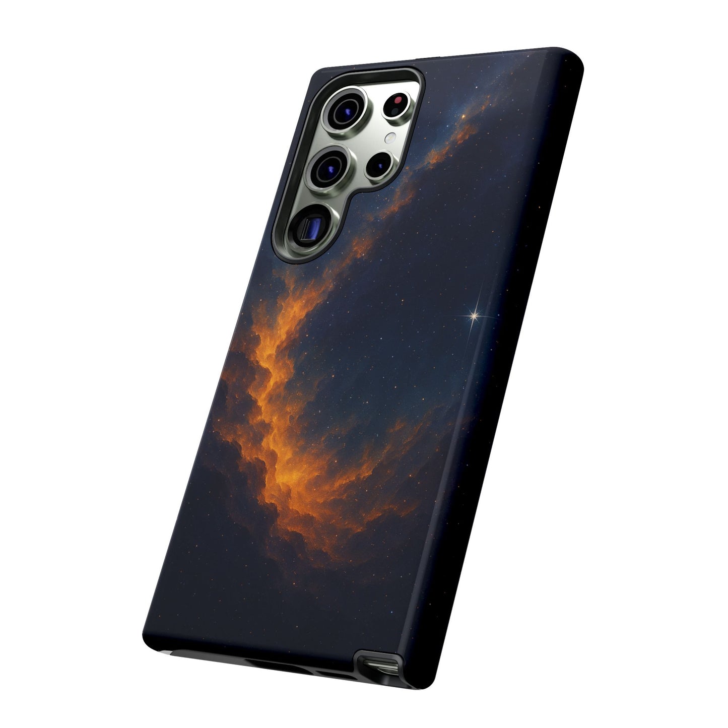 Stellar Flame – Cosmic Nebula Art Phone Case