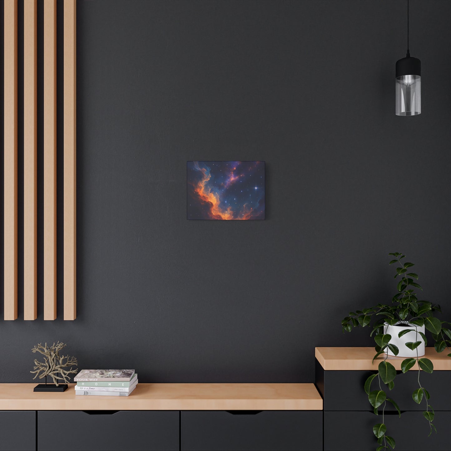 Stellar Flame – Nebula Canvas Art