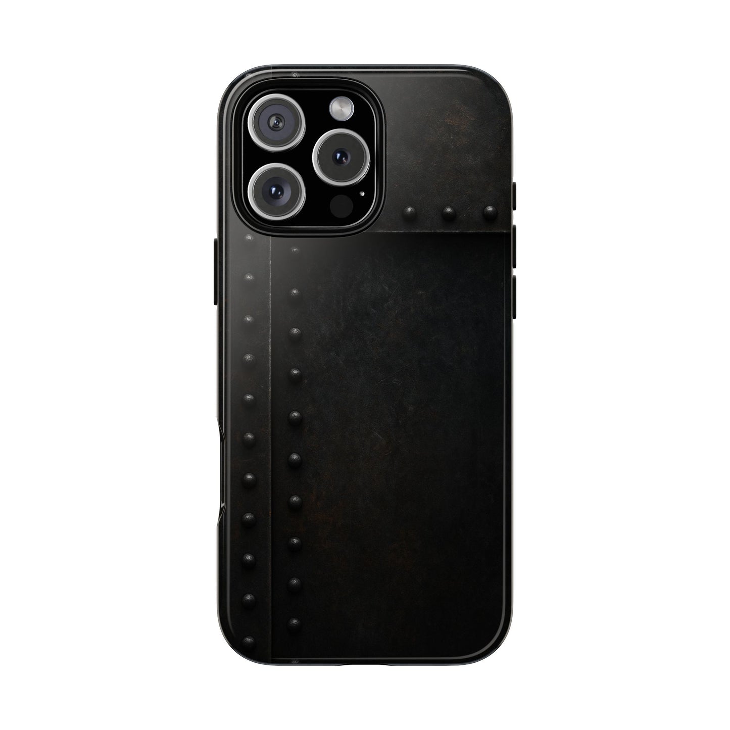 Steel & Smoke – Riveted Shadows Phone Case