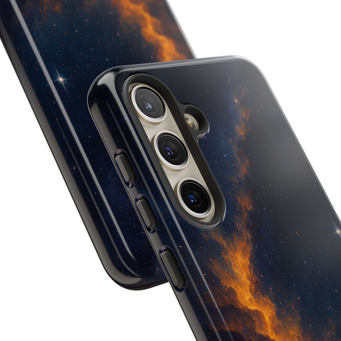 Stellar Flame – Cosmic Nebula Art Phone Case