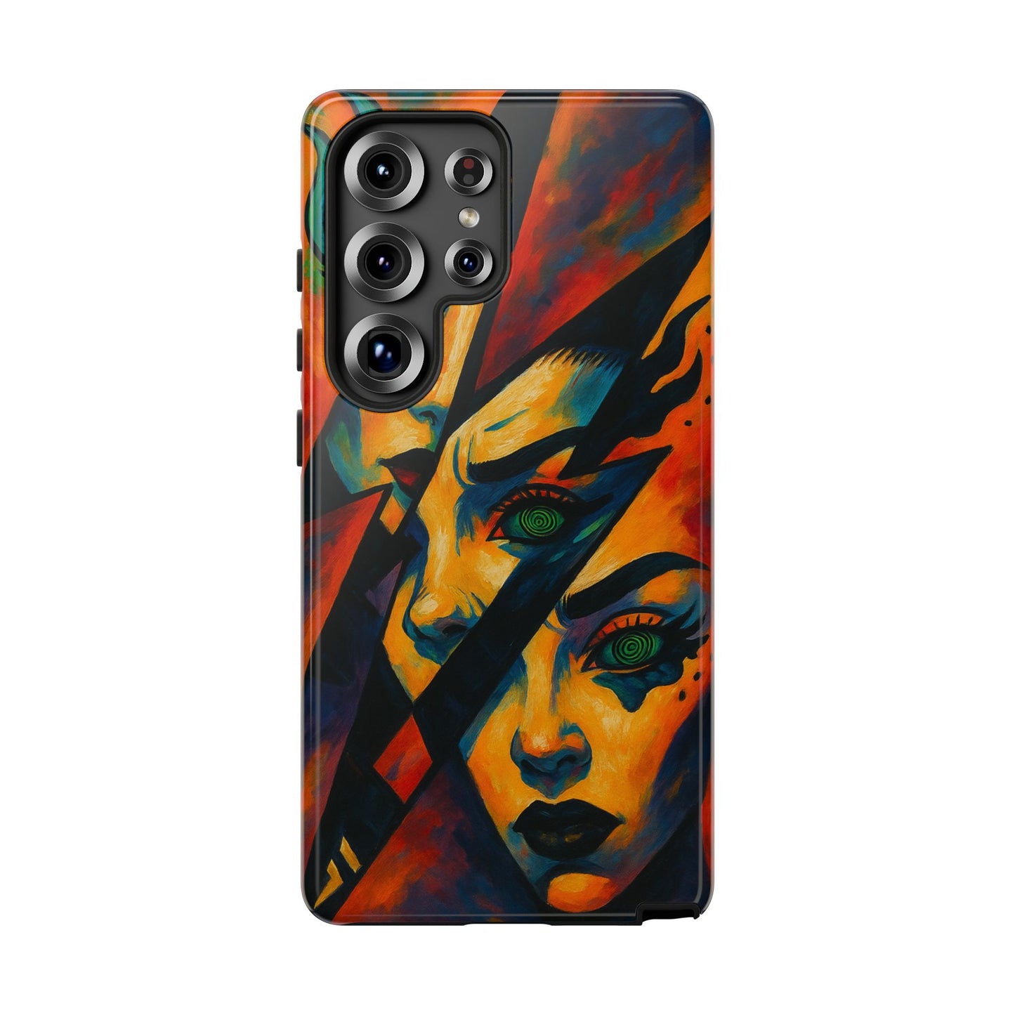 Vibrant Phone Case with Edgy Art, Tough Cases for Trendsetters, Unique Gift for Art Lovers, Colorful Phone Accessory, Protection and Style