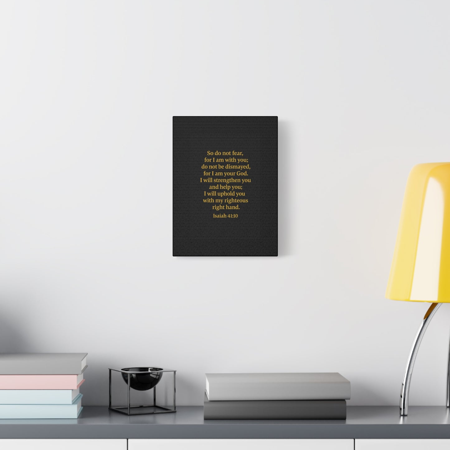 Inspirational Quote Isaiah 41:10 Wall Art, Motivational Canvas Print, Home Decor, Gift for Uplifting Moments, Faith-Based Decoration