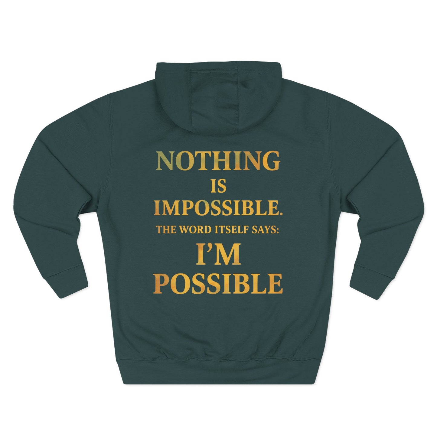 Inspirational Fleece Hoodie, Motivational Gift for Wellness, Stay Sober Apparel, Positive Affirmation Hoodie, Recovery Support Clothing