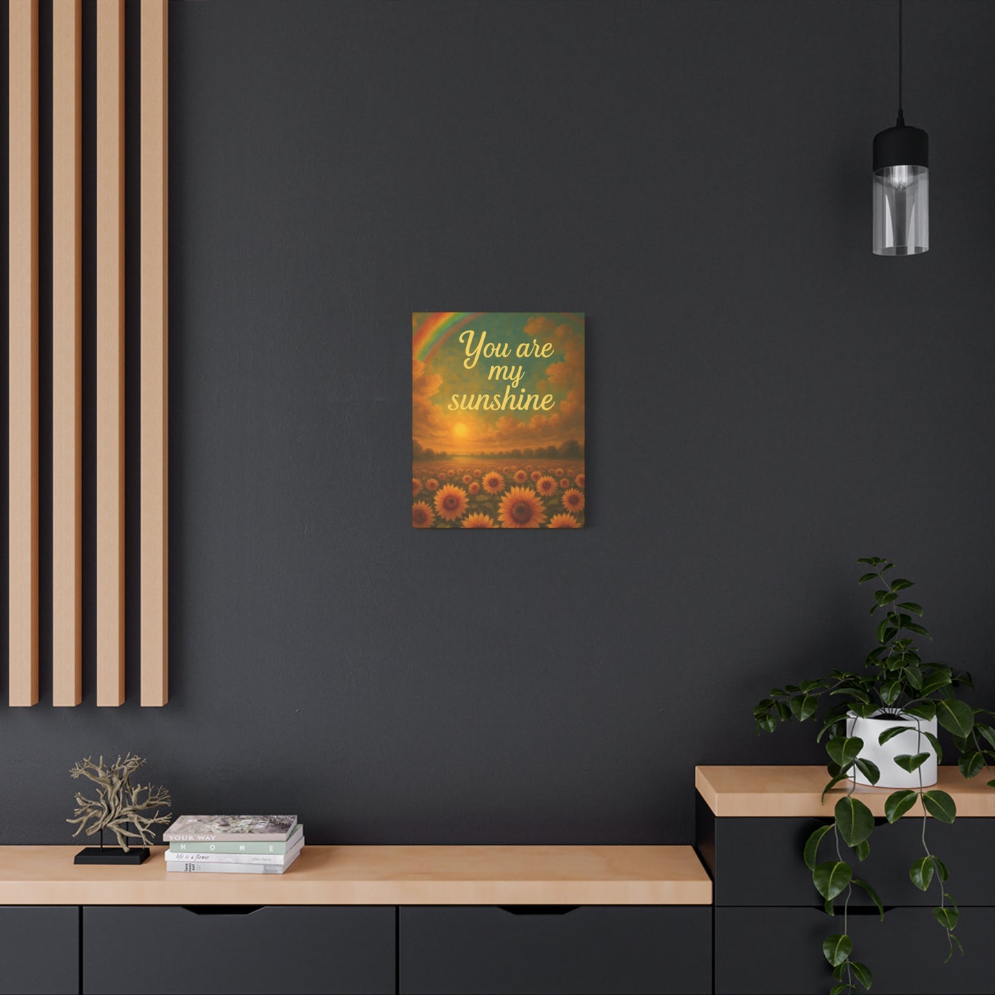 Sunshine Canvas Wall Art, Inspirational Home Decor, Custom Motivational Print, Gift for Friends, Thoughtful Decoration