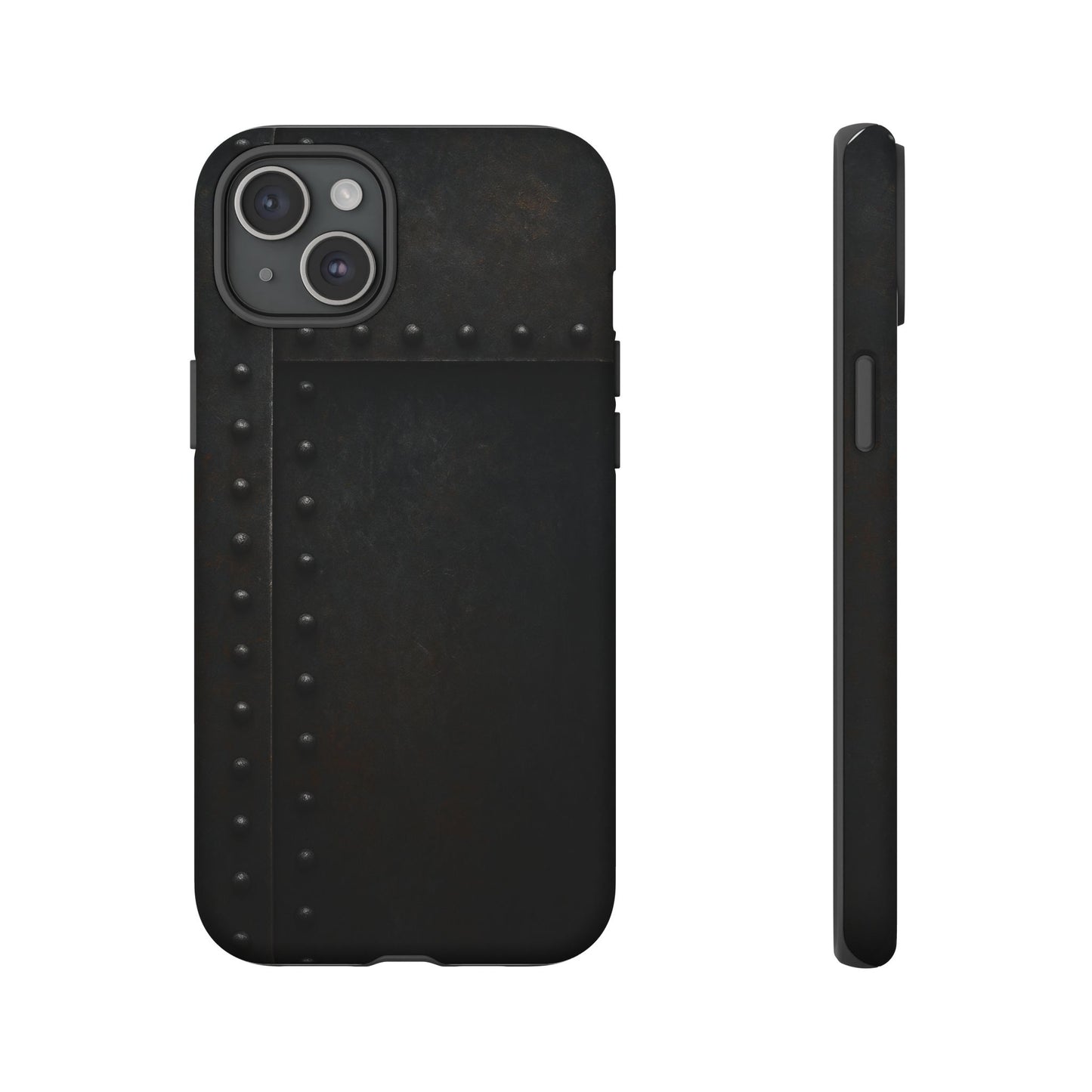 Steel & Smoke – Riveted Shadows Phone Case