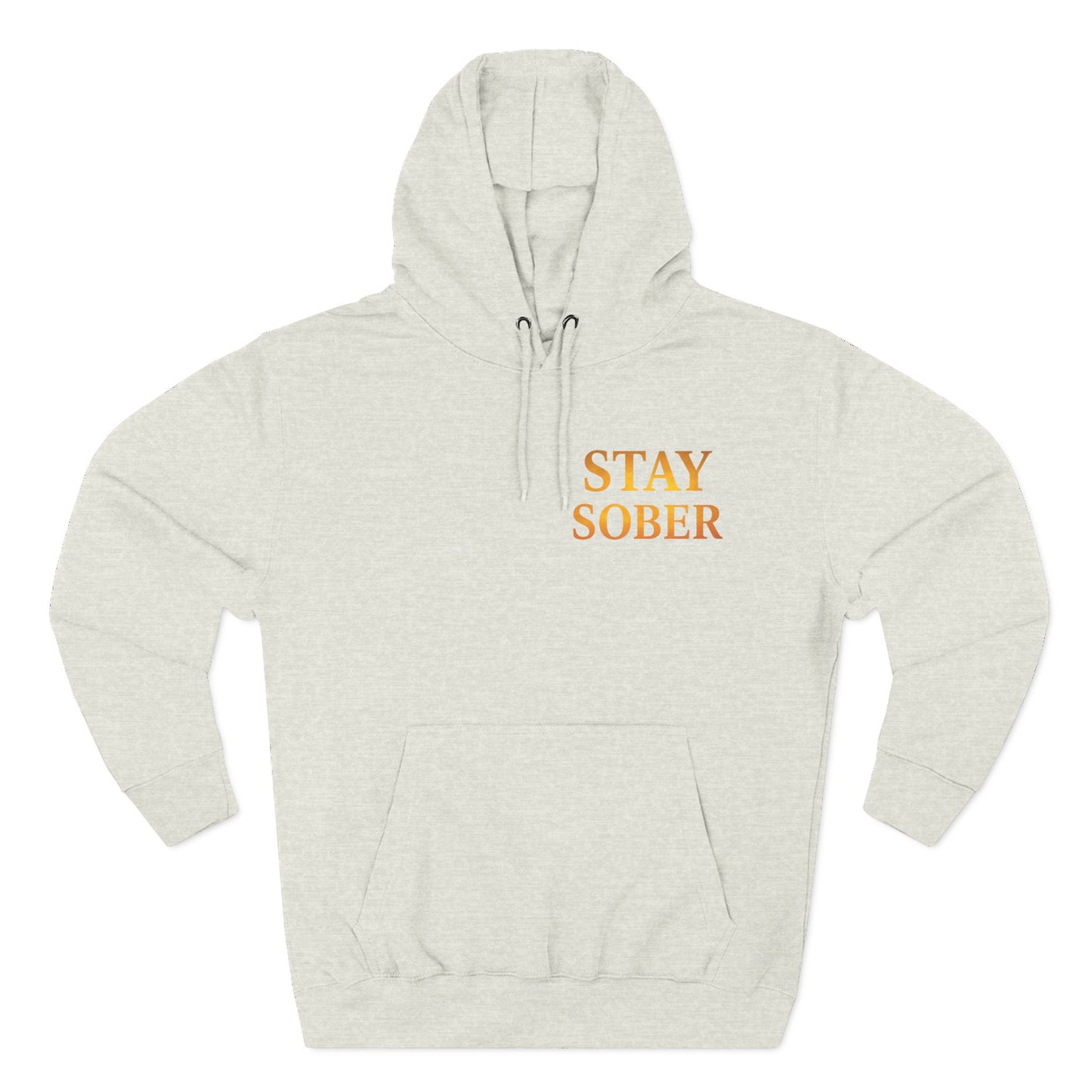 Inspirational Fleece Hoodie, Motivational Gift for Wellness, Stay Sober Apparel, Positive Affirmation Hoodie, Recovery Support Clothing