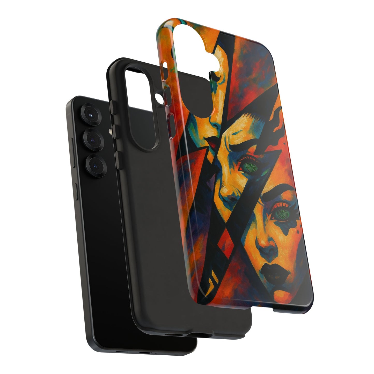 Vibrant Phone Case with Edgy Art, Tough Cases for Trendsetters, Unique Gift for Art Lovers, Colorful Phone Accessory, Protection and Style