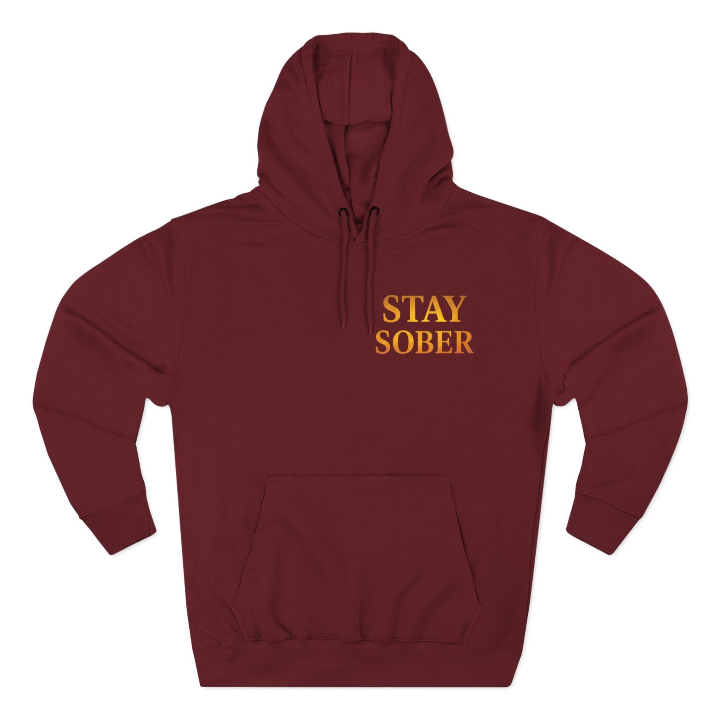 Inspirational Fleece Hoodie, Motivational Gift for Wellness, Stay Sober Apparel, Positive Affirmation Hoodie, Recovery Support Clothing