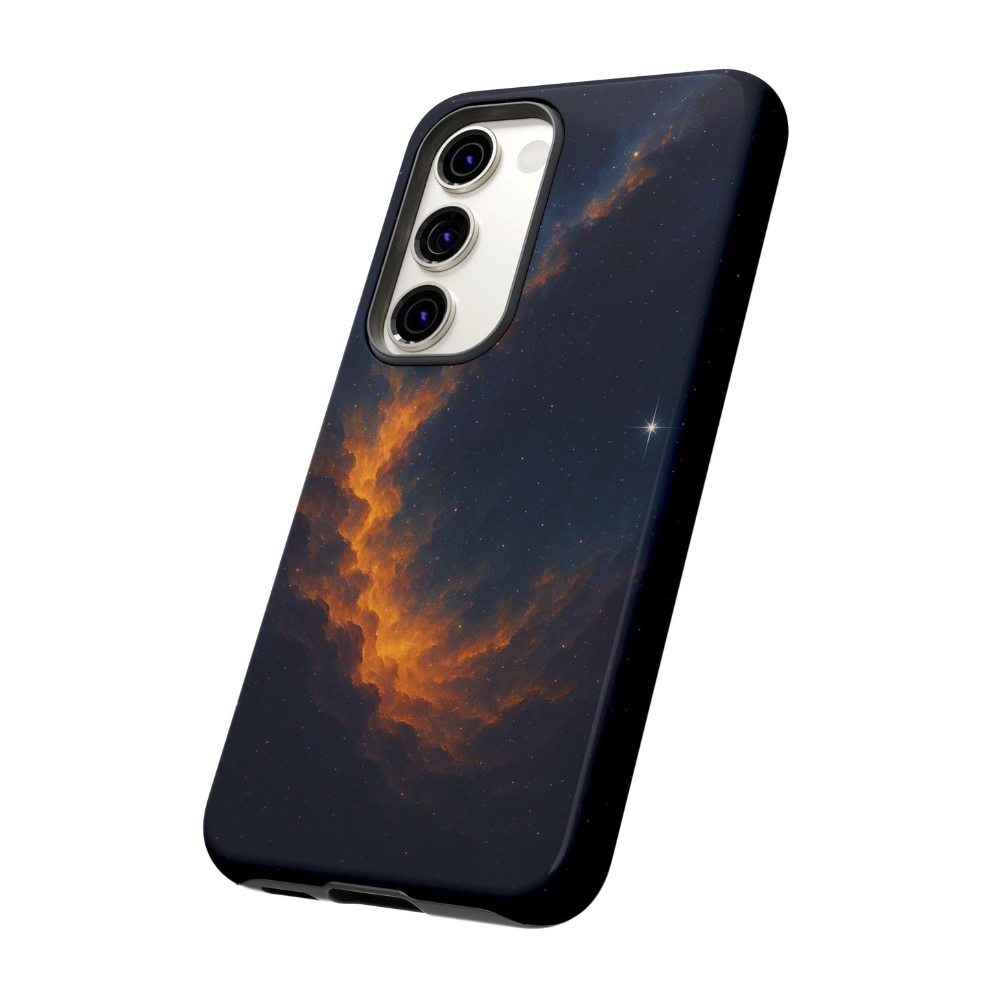 Stellar Flame – Cosmic Nebula Art Phone Case