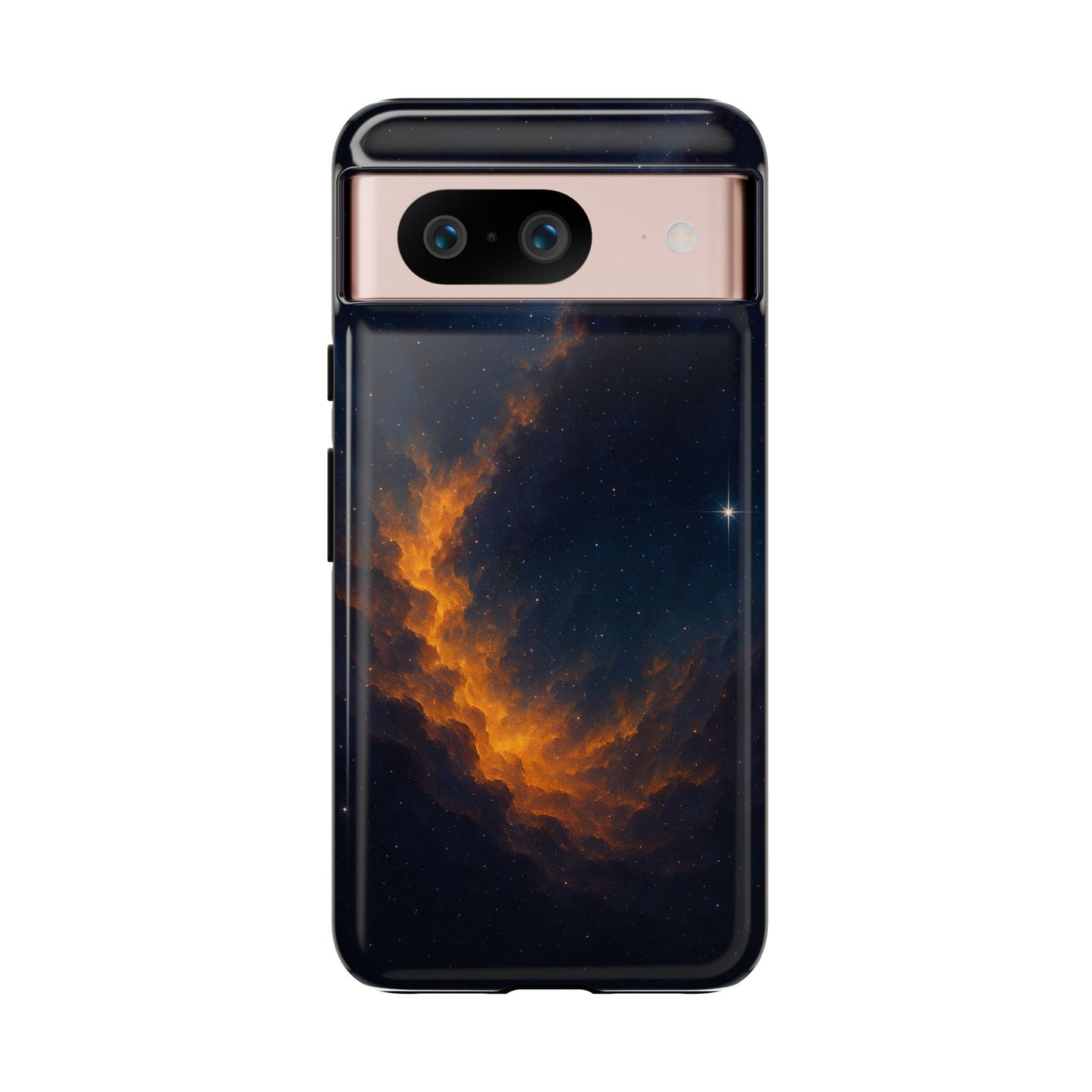 Stellar Flame – Cosmic Nebula Art Phone Case