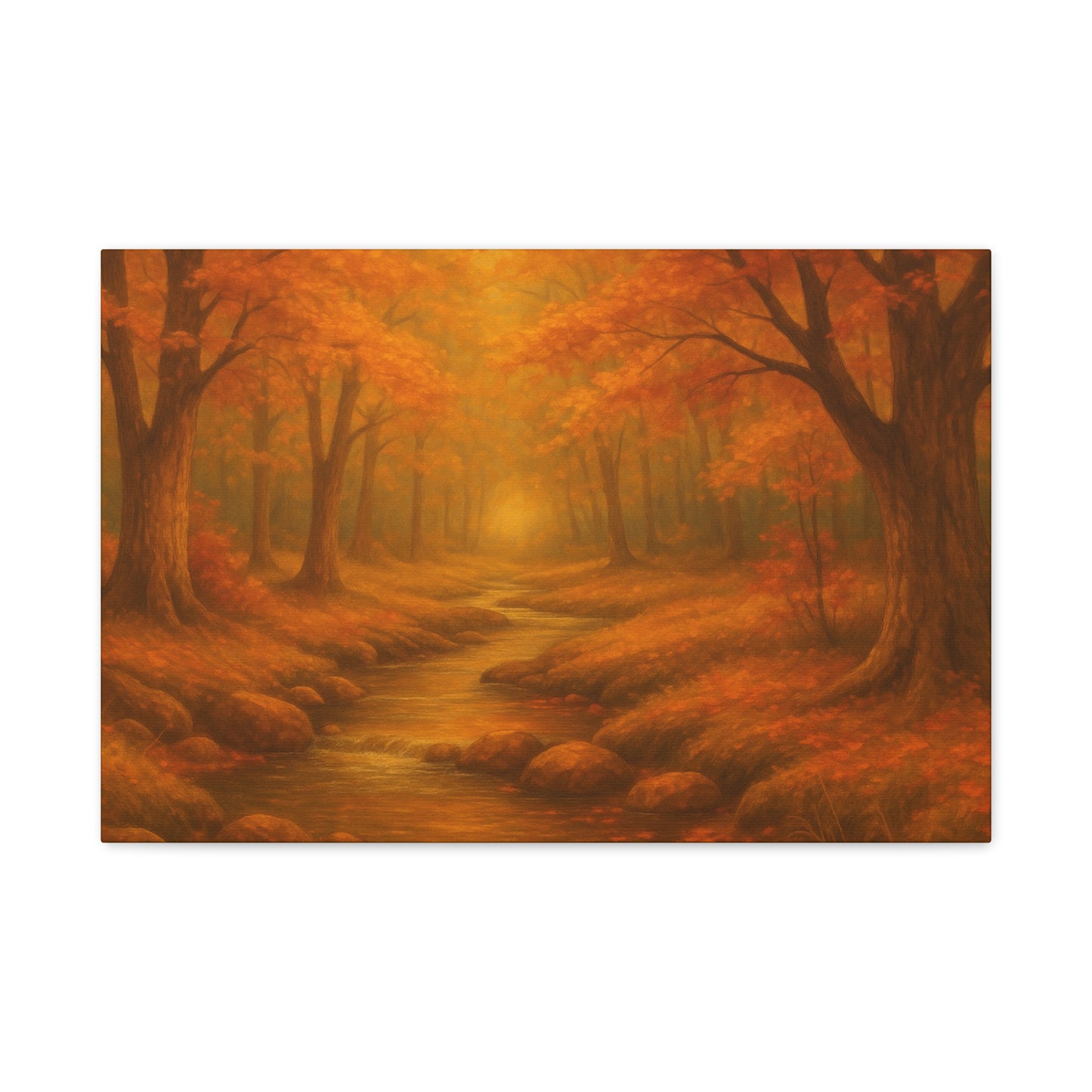 Autumn Landscape Canvas Print, Cozy Home Decor, Fall Wall Art, Nature Inspired Gift, Thanksgiving Decoration