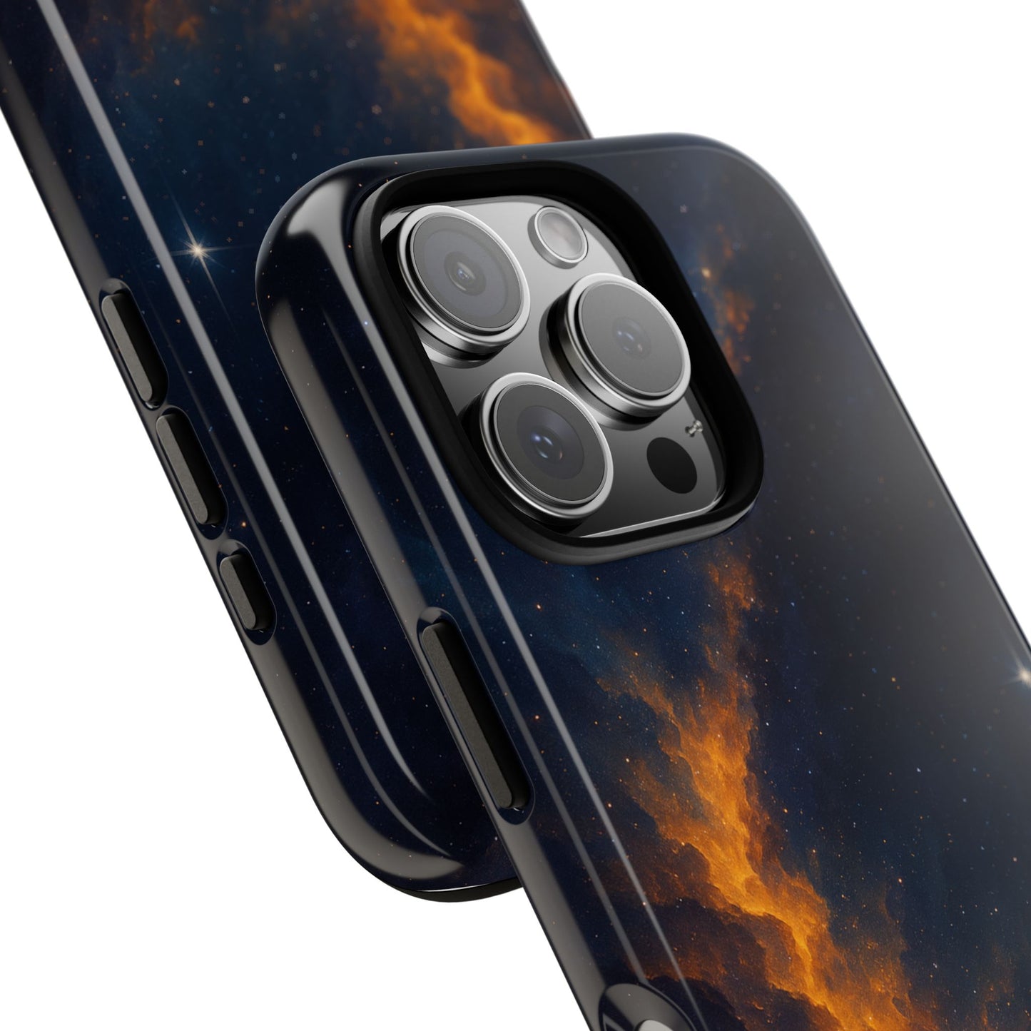 Stellar Flame – Cosmic Nebula Art Phone Case