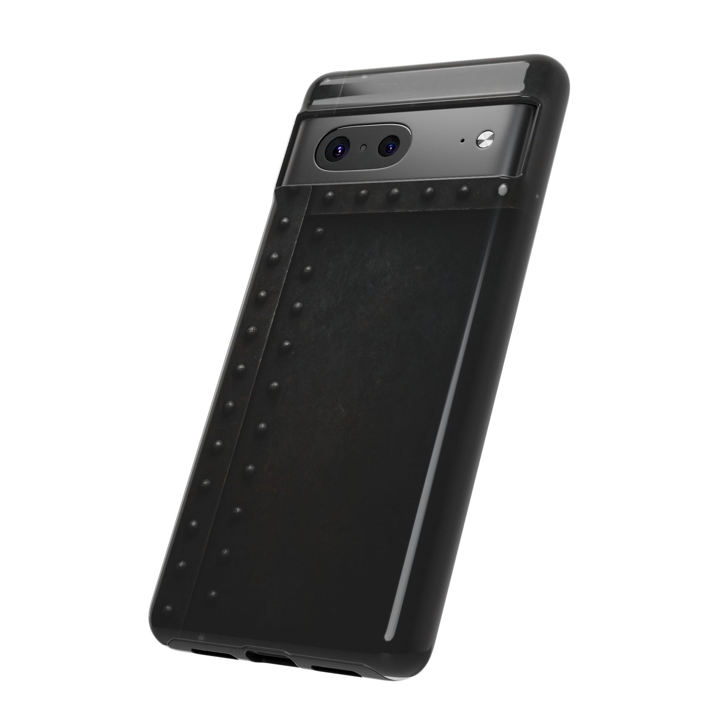 Steel & Smoke – Riveted Shadows Phone Case