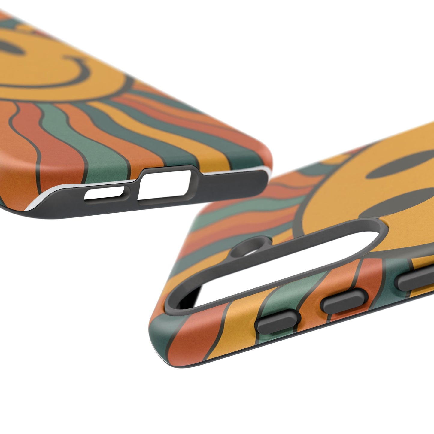 Colorful Smiley Phone Case, Retro Vibe Phone Cover, Cute Gift for Kids and Adults, Fun Protector for Everyday Use, Eco-Friendly Merchandise