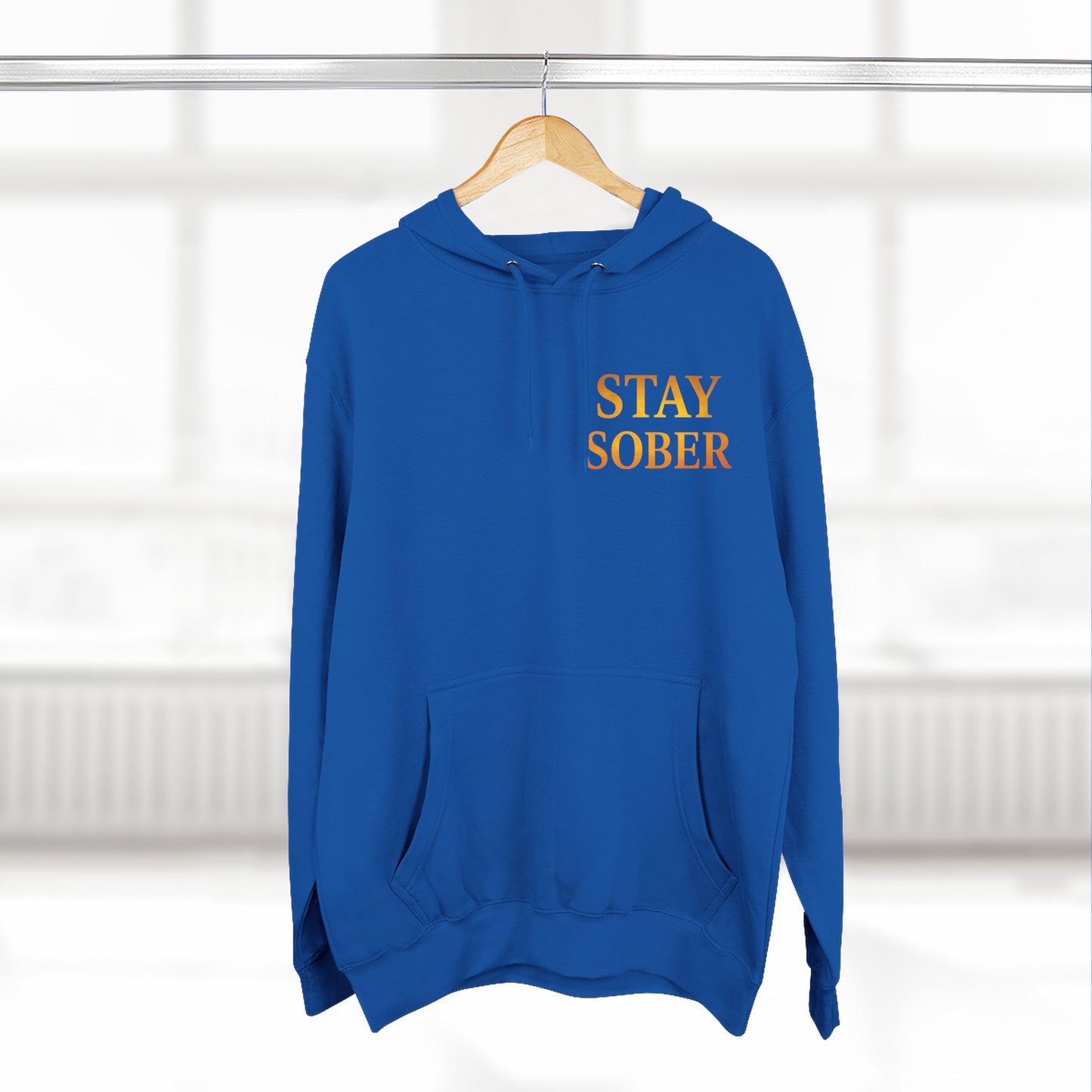 Inspirational Fleece Hoodie, Motivational Gift for Wellness, Stay Sober Apparel, Positive Affirmation Hoodie, Recovery Support Clothing