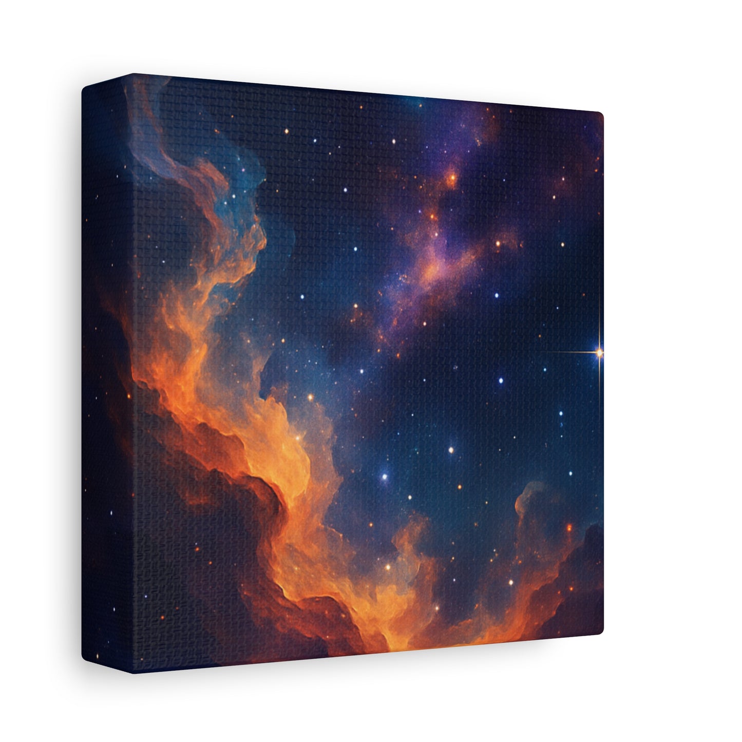 Stellar Flame – Nebula Canvas Art