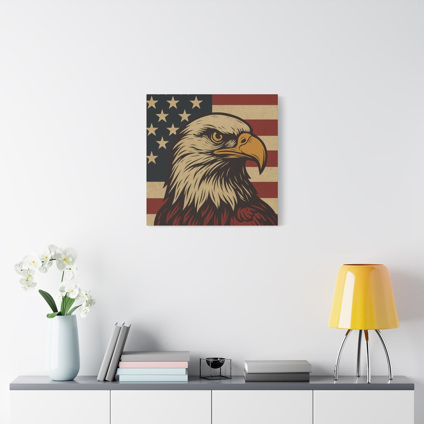 American Pride – Bald Eagle Canvas Art