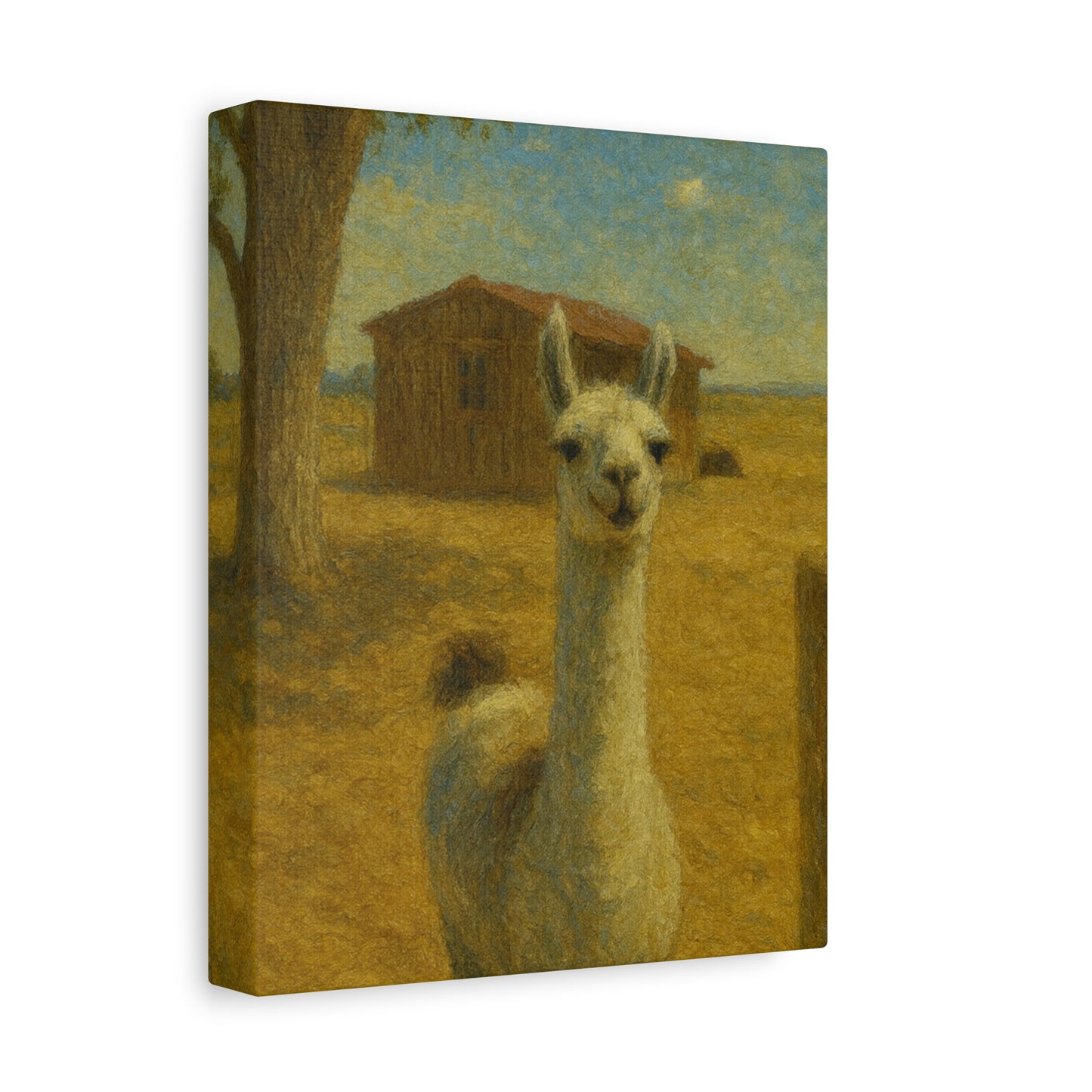 Llama Artwork Canvas Print, Unique Home Decor, Wall Art for Animal Lovers, Canvas Wall Art, Gift for Nature Enthusiasts