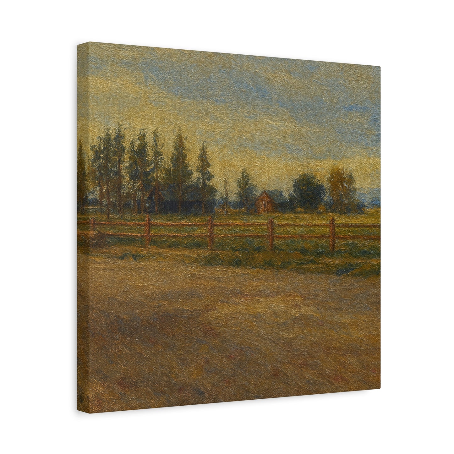 Rustic Landscape Canvas Print, Home Decor, Art for Living Room, Farmhouse Style, Gift for Art Lovers
