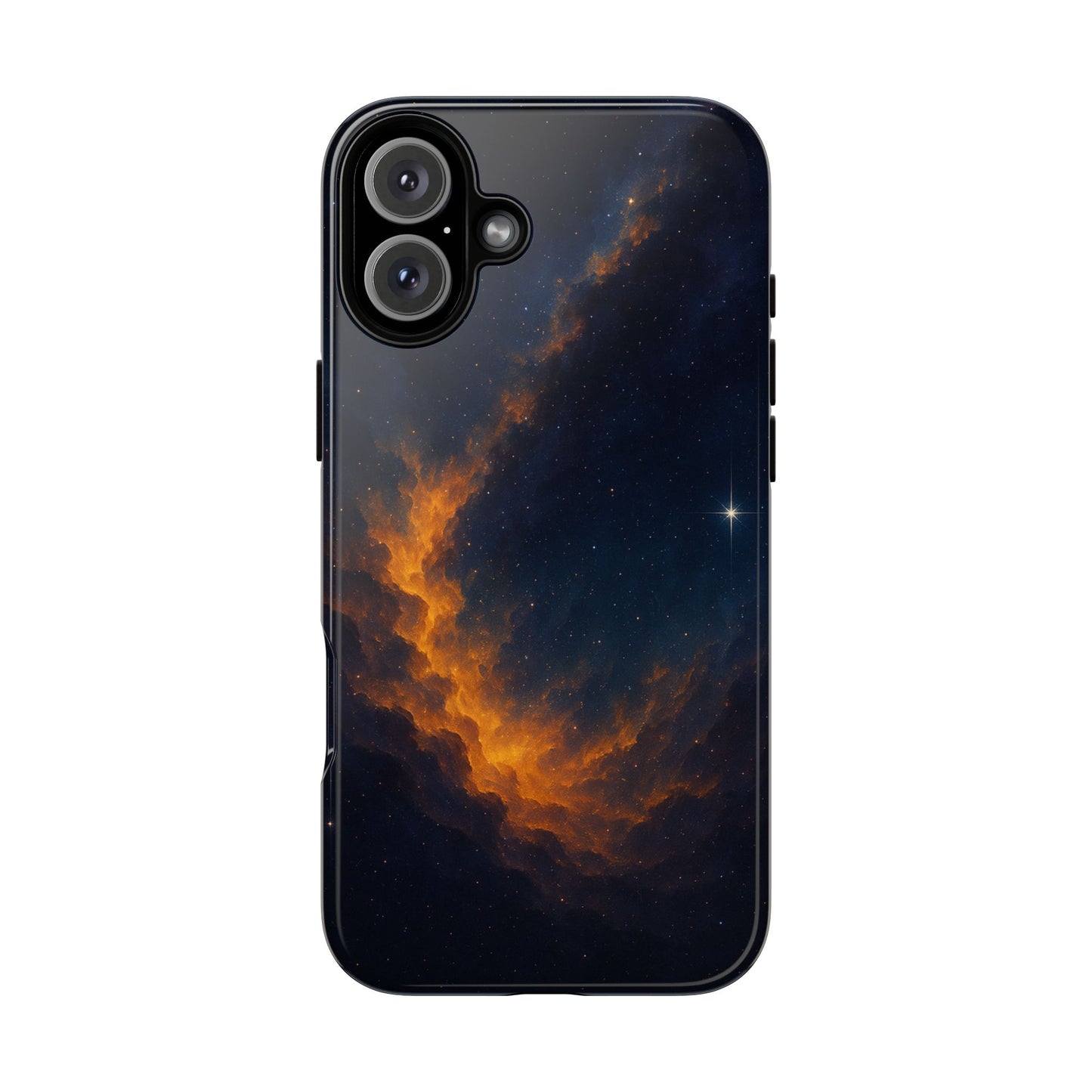 Stellar Flame – Cosmic Nebula Art Phone Case