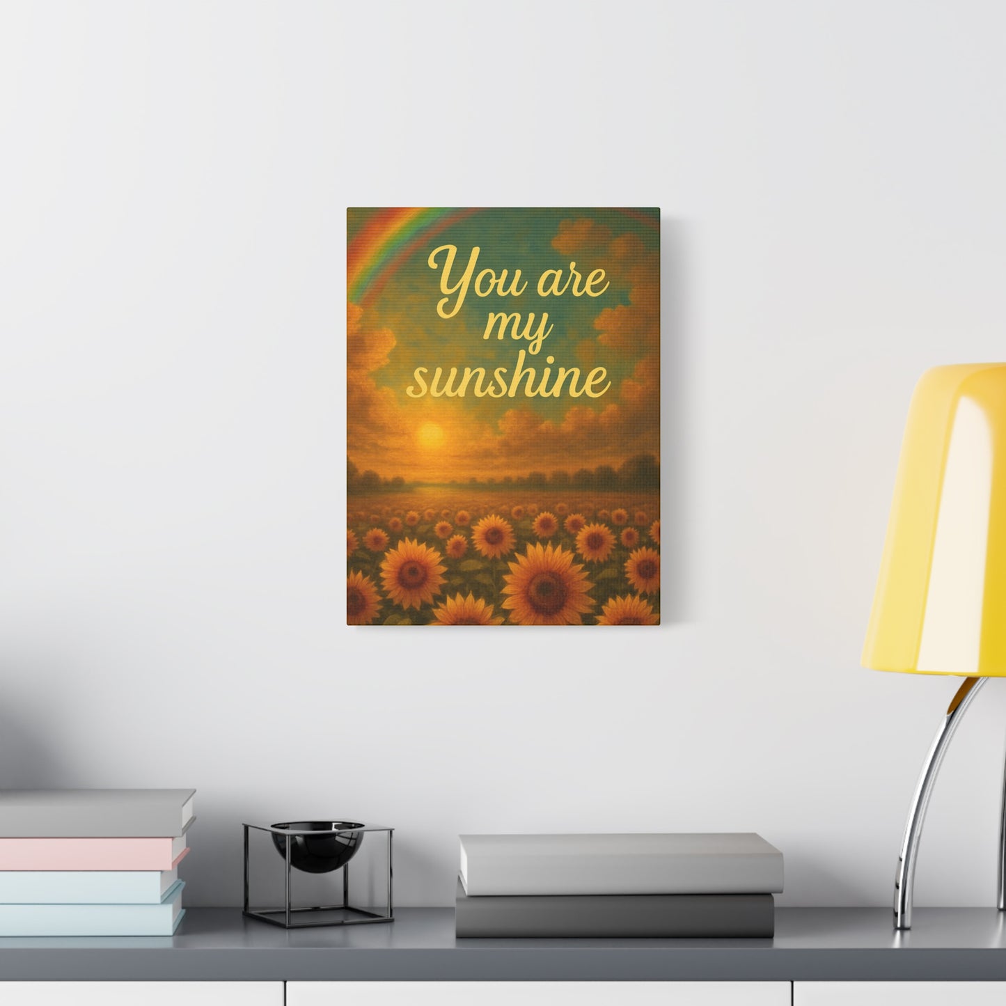 Sunshine Canvas Wall Art, Inspirational Home Decor, Custom Motivational Print, Gift for Friends, Thoughtful Decoration