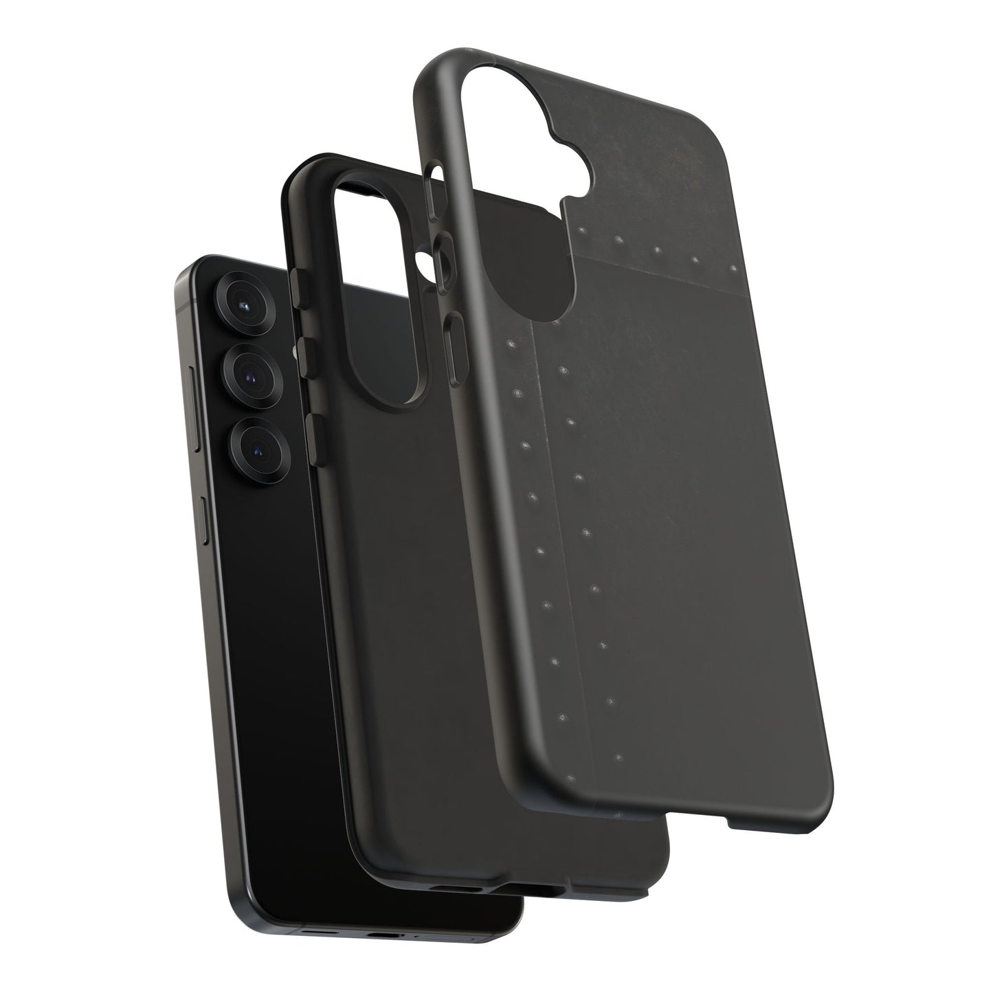 Steel & Smoke – Riveted Shadows Phone Case
