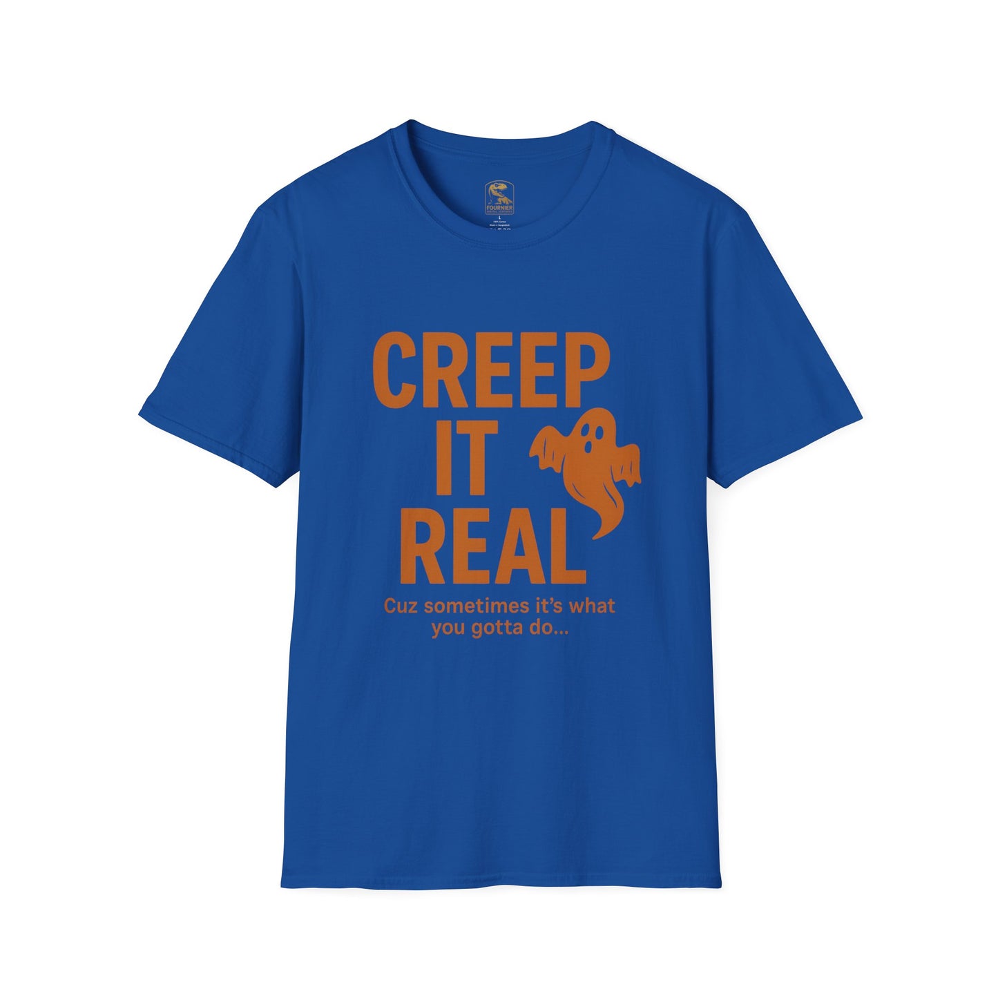 Halloween Graphic Tee, Creep It Real Shirt for Ghost Lovers, Unisex Casual T-Shirt, Funny October Apparel, Spirit Halloween Gift