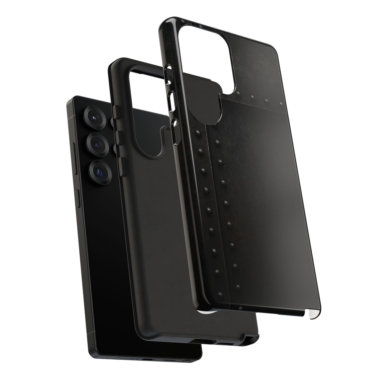 Steel & Smoke – Riveted Shadows Phone Case