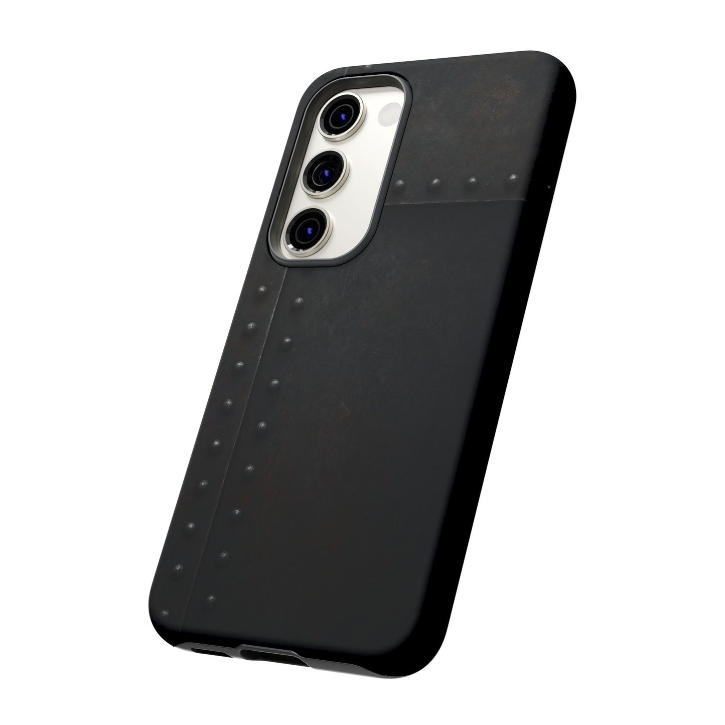 Steel & Smoke – Riveted Shadows Phone Case