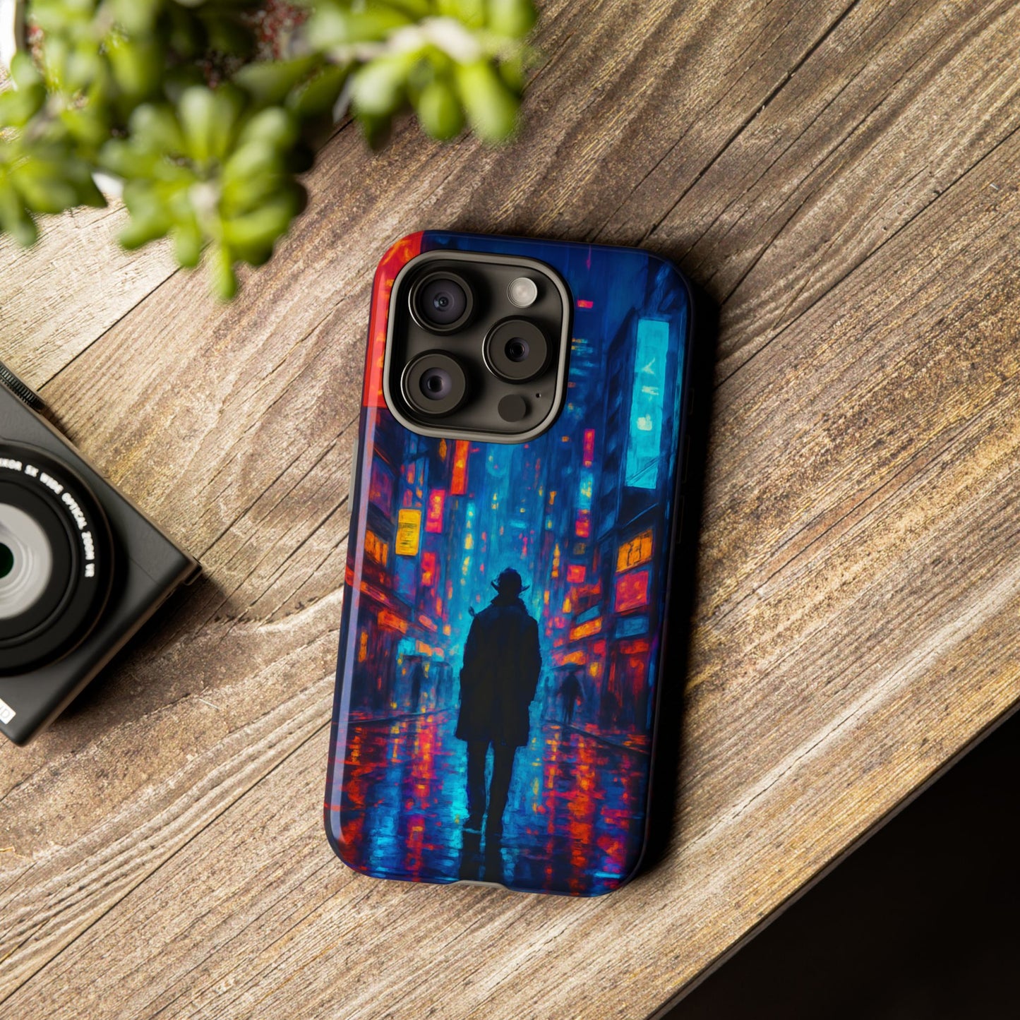 Neon City Nights – Urban Glow Phone Case