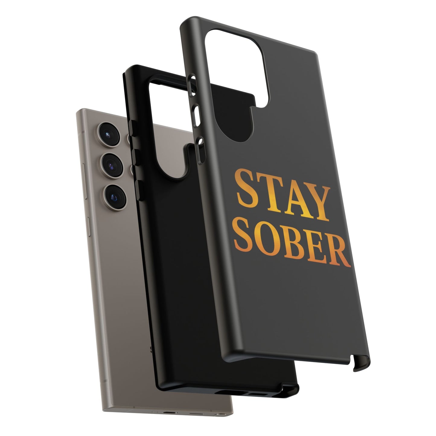 Stay Sober Phone Case | Tough Cases | Recovery Gift | Sobriety Support | Motivational Accessories | Unique Phone Cover