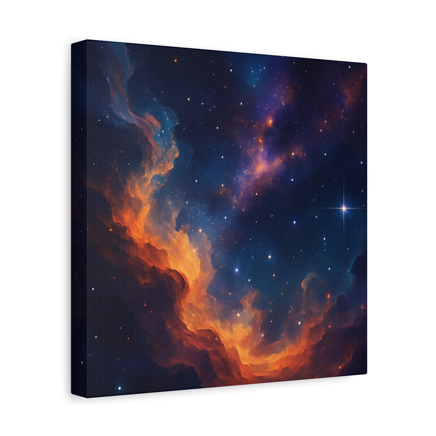Stellar Flame – Nebula Canvas Art