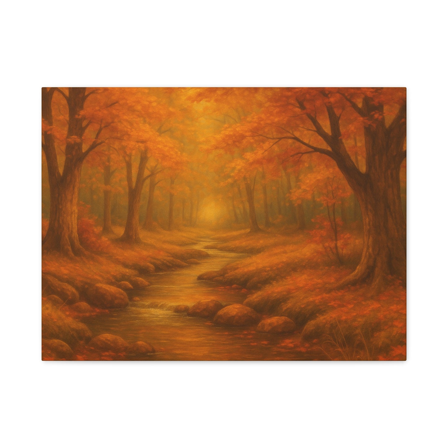 Autumn Landscape Canvas Print, Cozy Home Decor, Fall Wall Art, Nature Inspired Gift, Thanksgiving Decoration