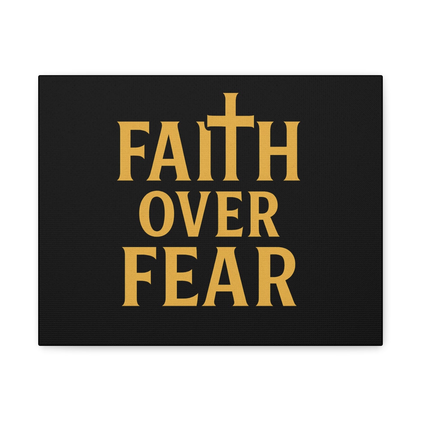 Faith Over Fear Canvas Art - Inspirational Wall Decor, Motivational Gift, Home Decoration, Christian Wall Art, Belief Affirmation