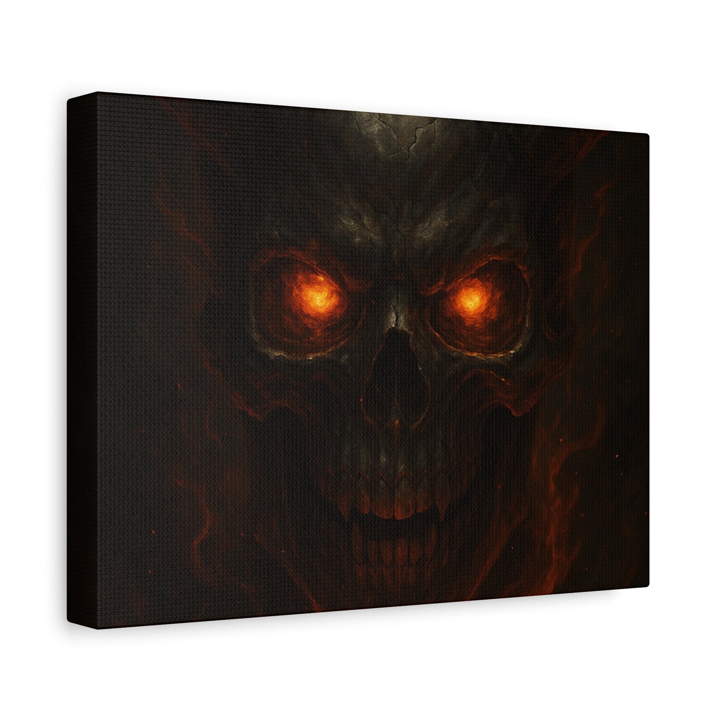 Gothic Wall Art Canvas, Dark Decor for Halloween, Gift for Horror Fans, Scary Home Wall Hanging, Edgy Room Decor