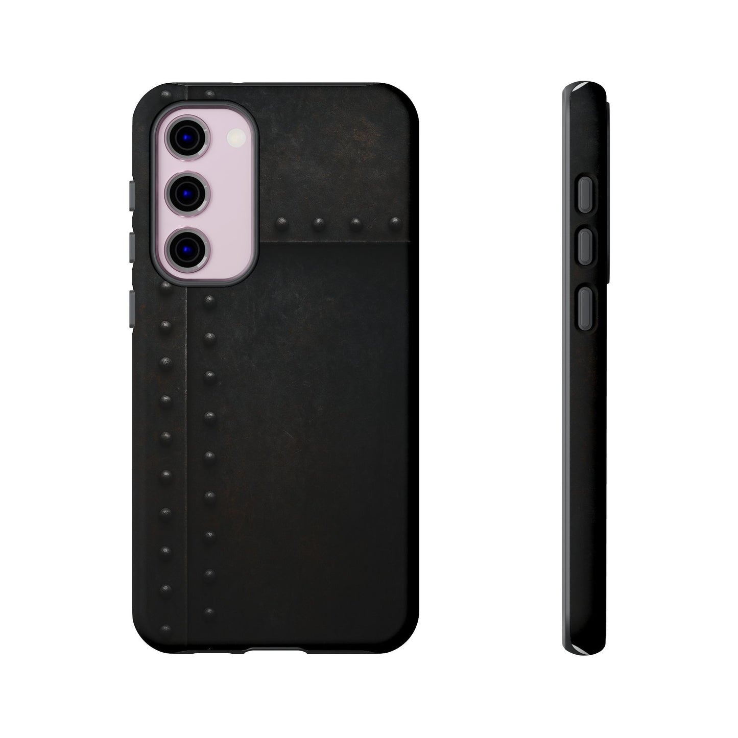 Steel & Smoke – Riveted Shadows Phone Case